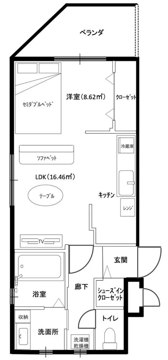 Floor plan in Villa Izumizaki