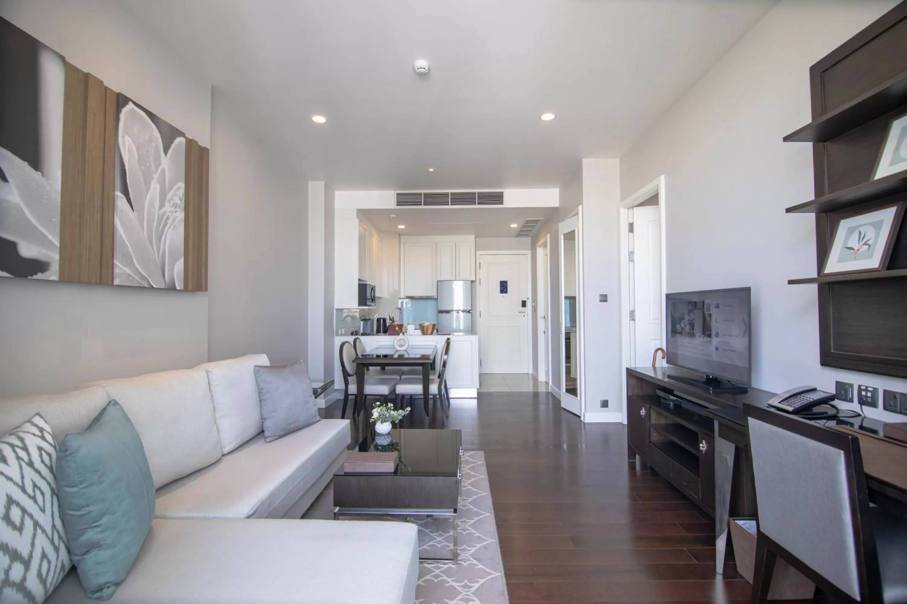 Living room in 137 Pillars Residences Bangkok