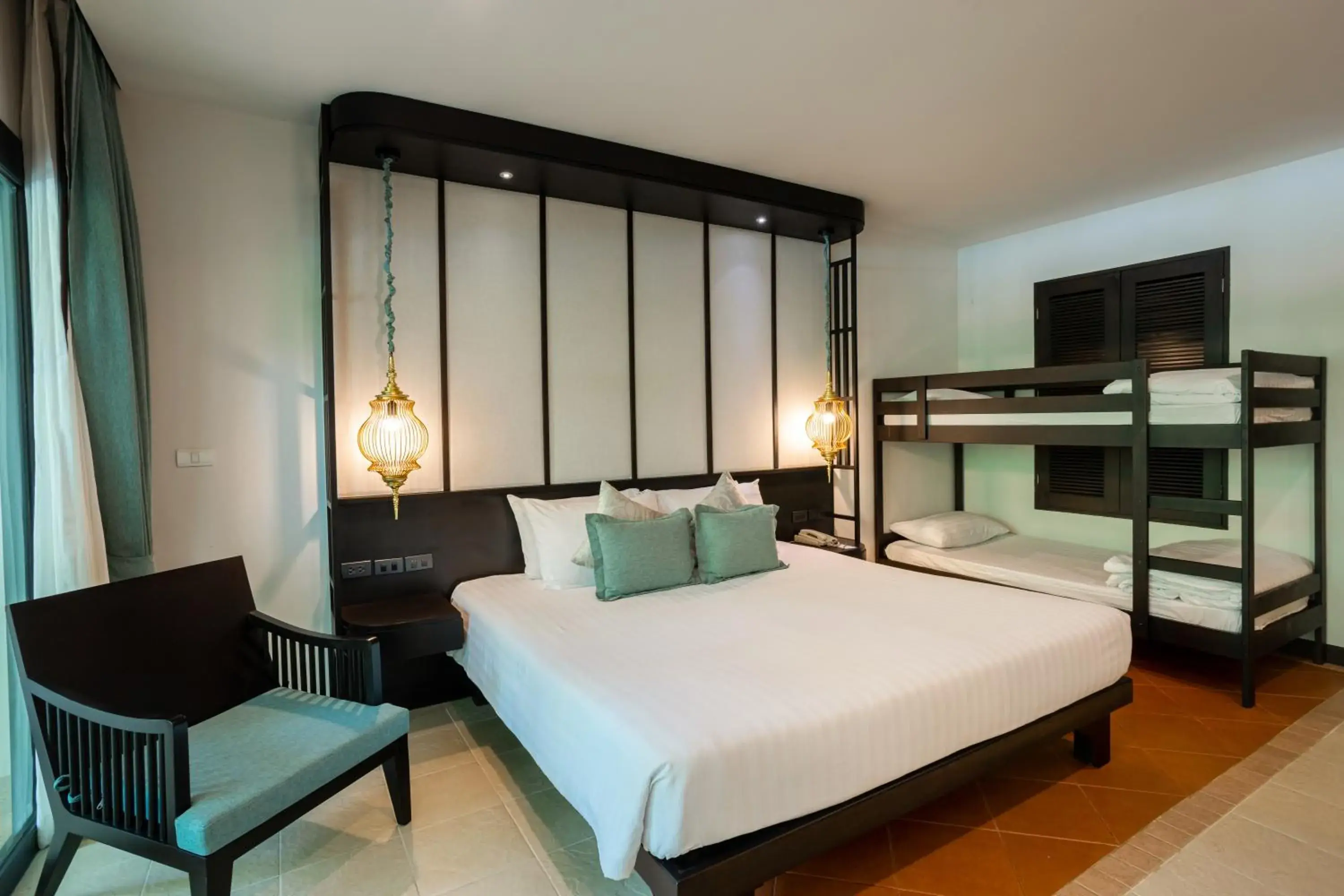Bedroom, Bunk Bed in Ravindra Beach Resort & Spa - SHA Extra Plus
