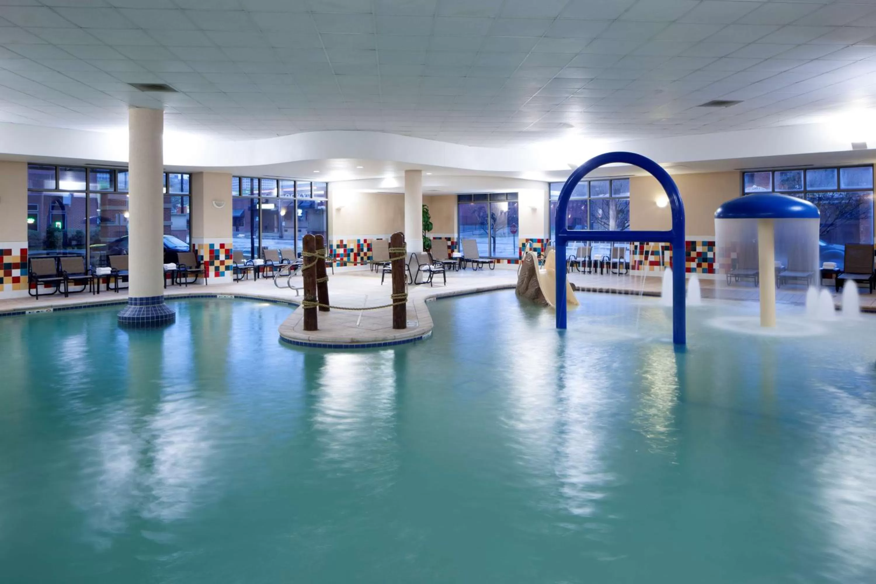 Pool view in Hampton Inn & Suites Oklahoma City-Bricktown