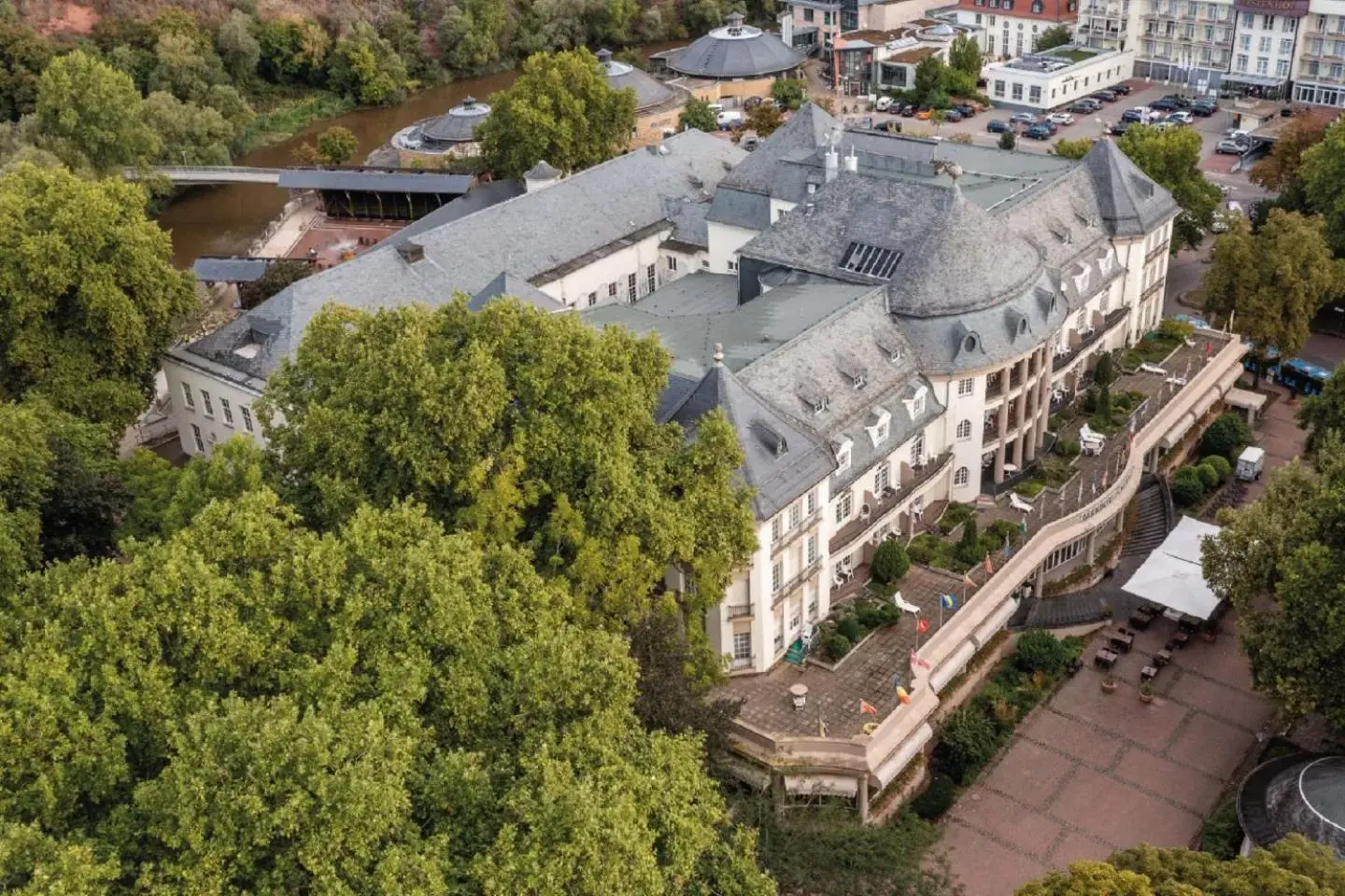 Property building, Bird's-eye View in PK Parkhotel Kurhaus