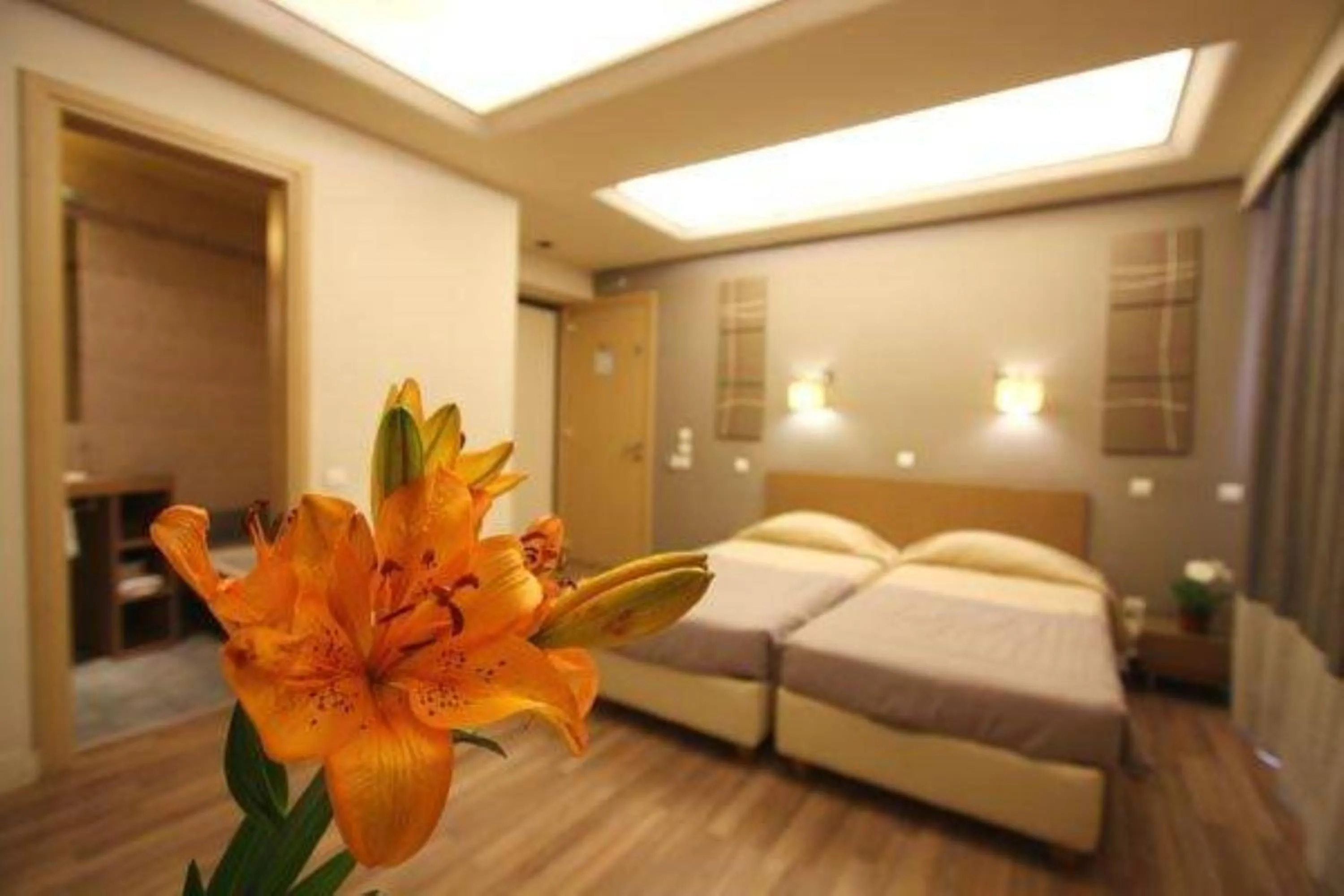 Bed in Ariston Hotel