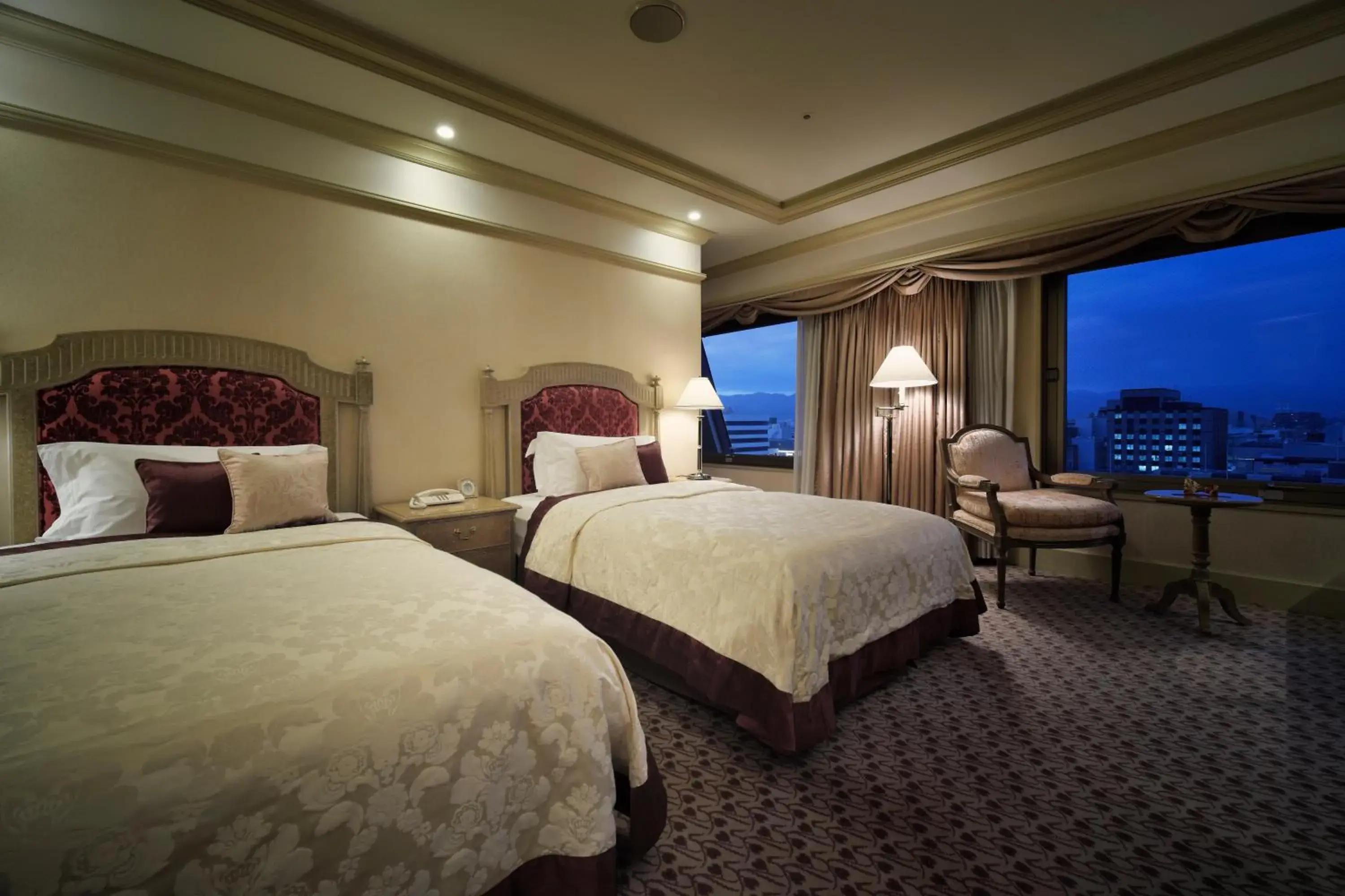 Bed in Hotel Nikko Princess Kyoto
