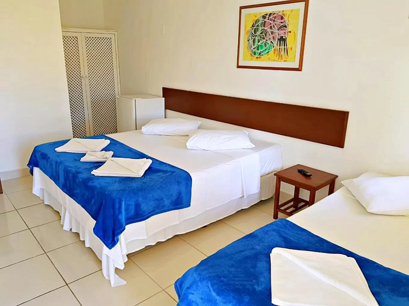 Bed in Pousada Estrela de Paraty