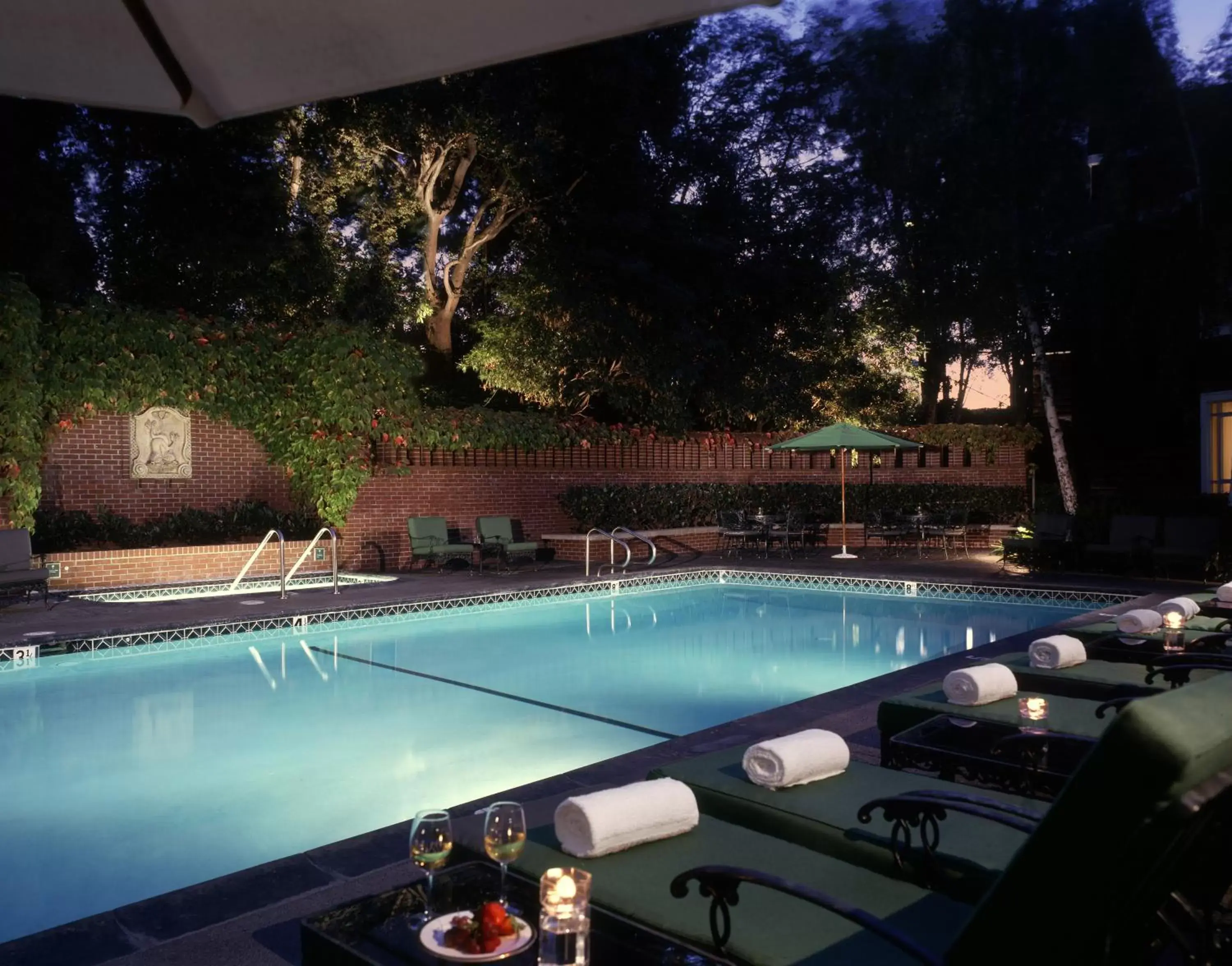 Night, Swimming Pool in The Stanford Park Hotel