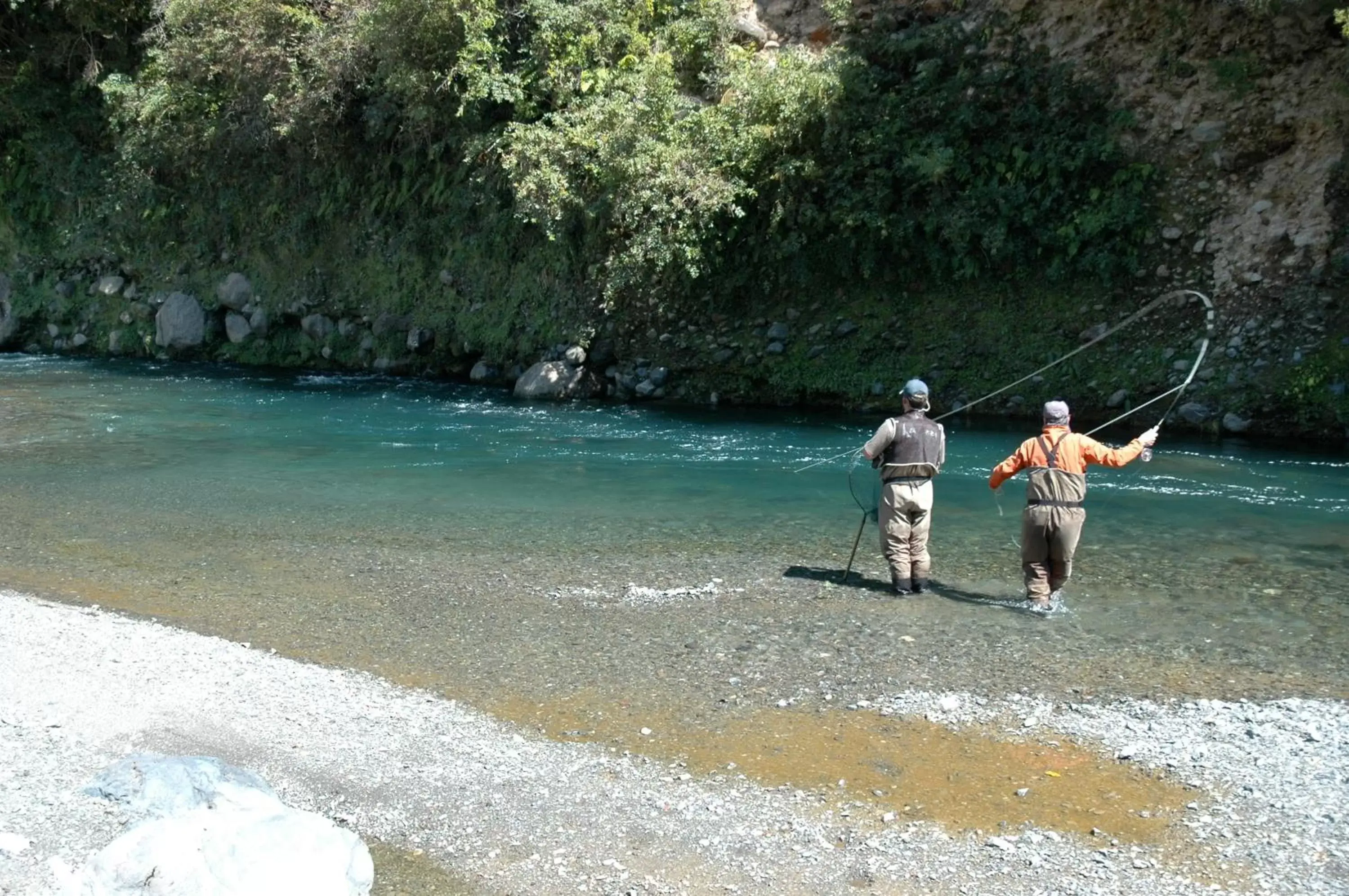 Fishing in Judges Pool Motel Turangi