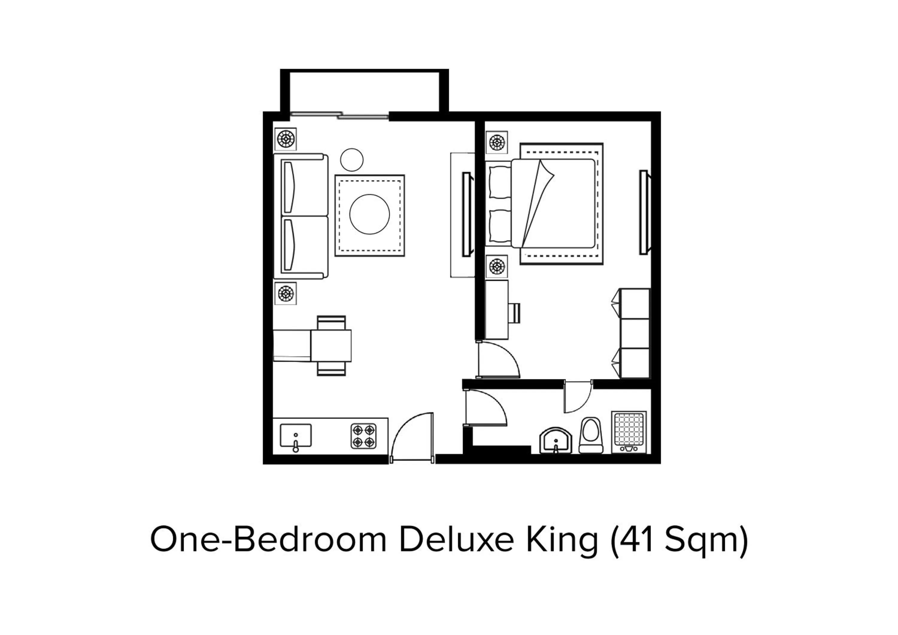 Floor plan in Citadines Sudirman Jakarta