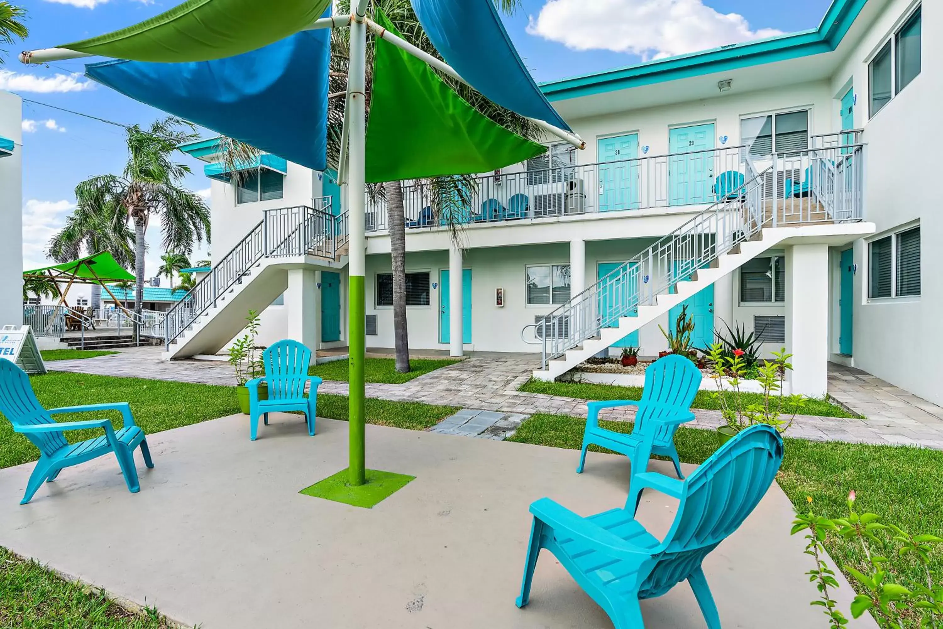 Patio in Hollywood Beachside Boutique Suite