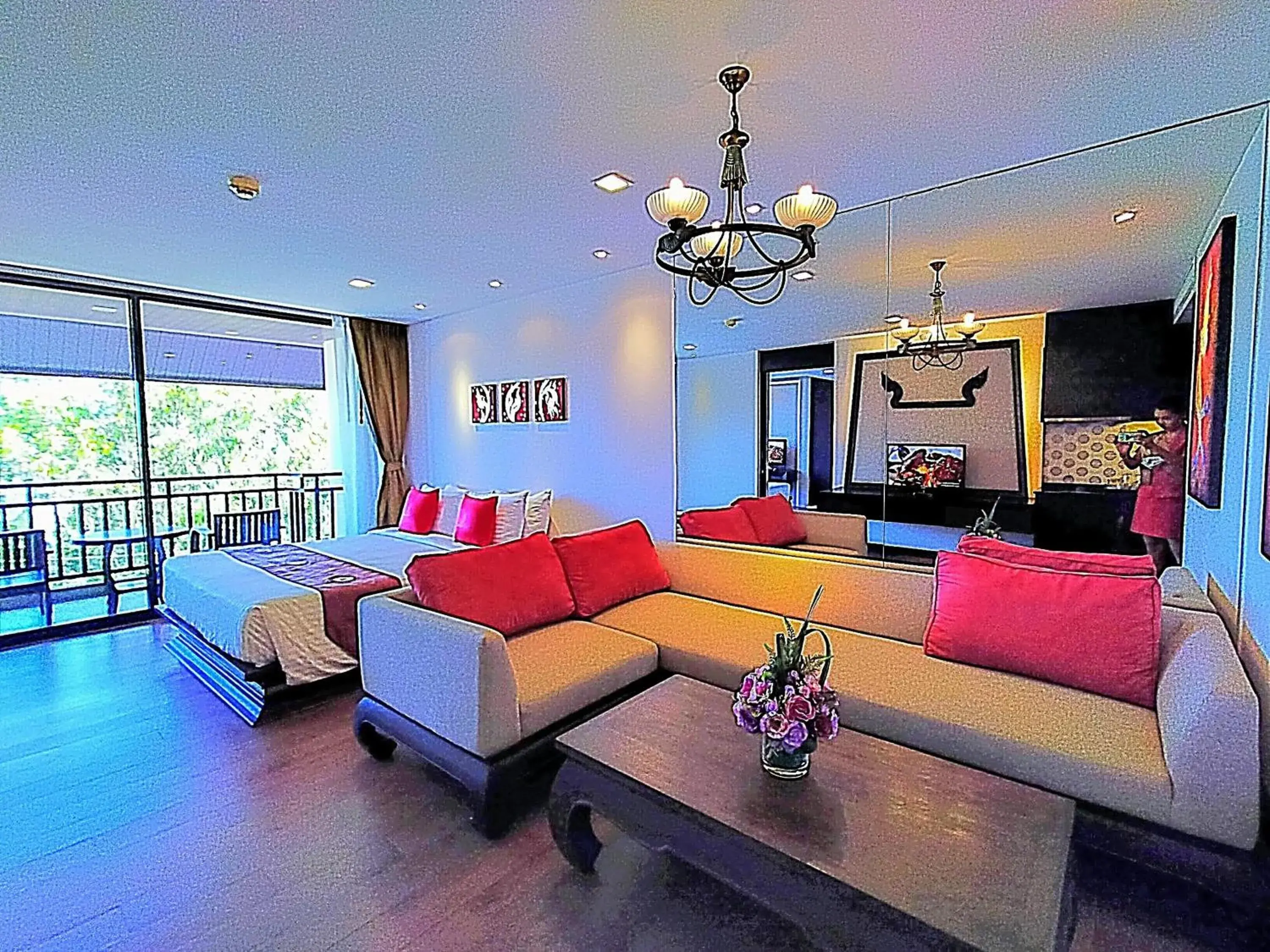 Living room in Royal Thai Pavilion Hotel