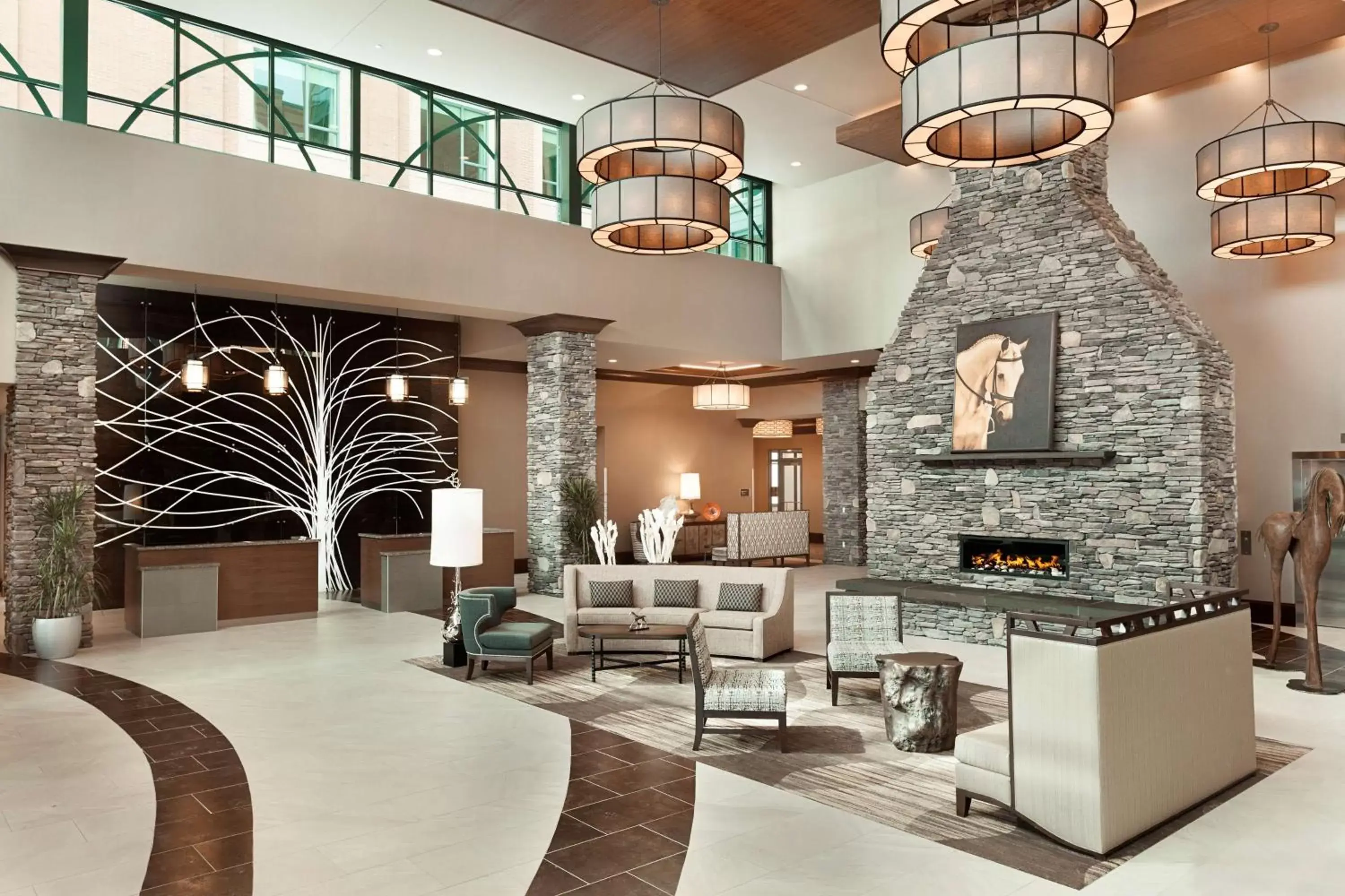 Lobby or reception, Seating Area in Embassy Suites Saratoga Springs