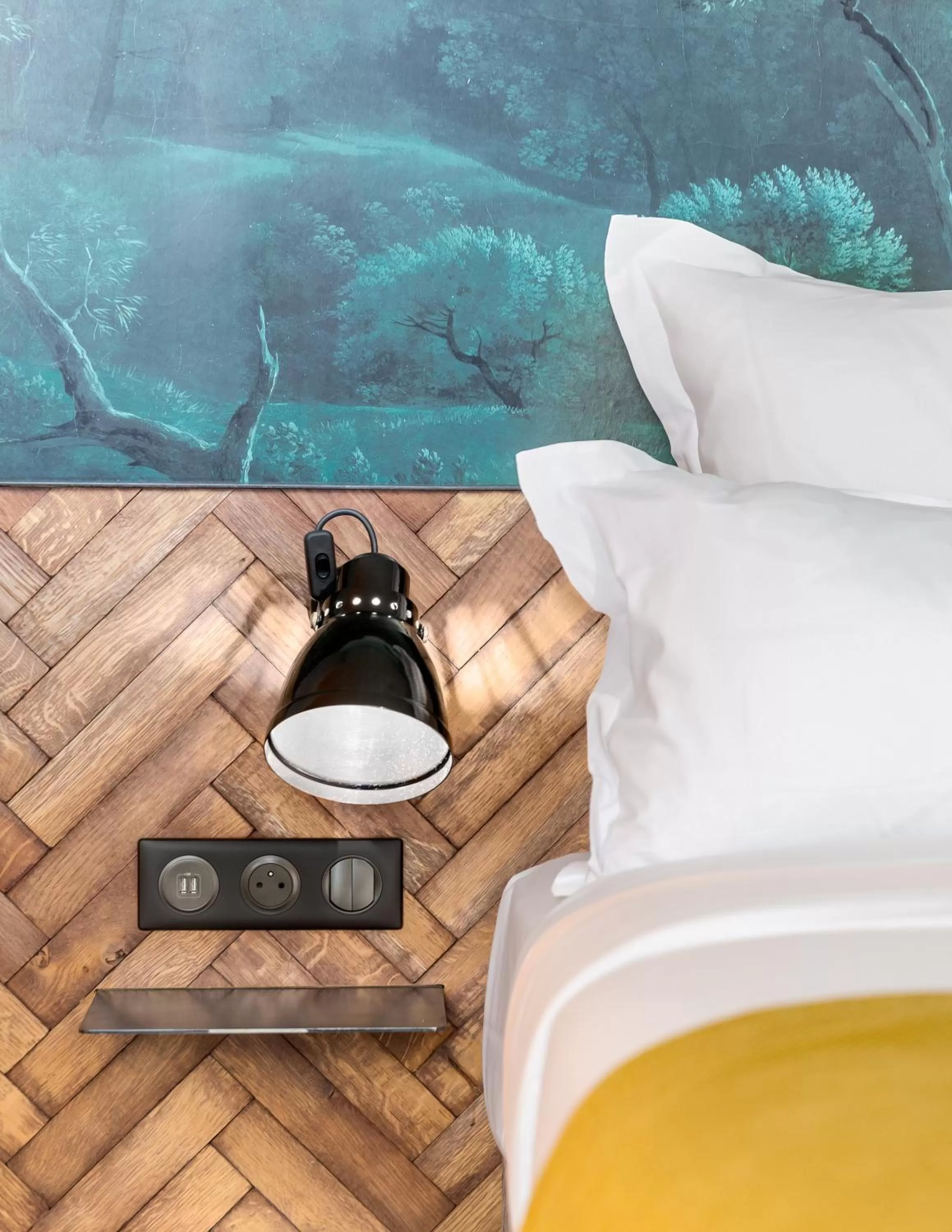 Decorative detail, Bed in Hotel Bridget