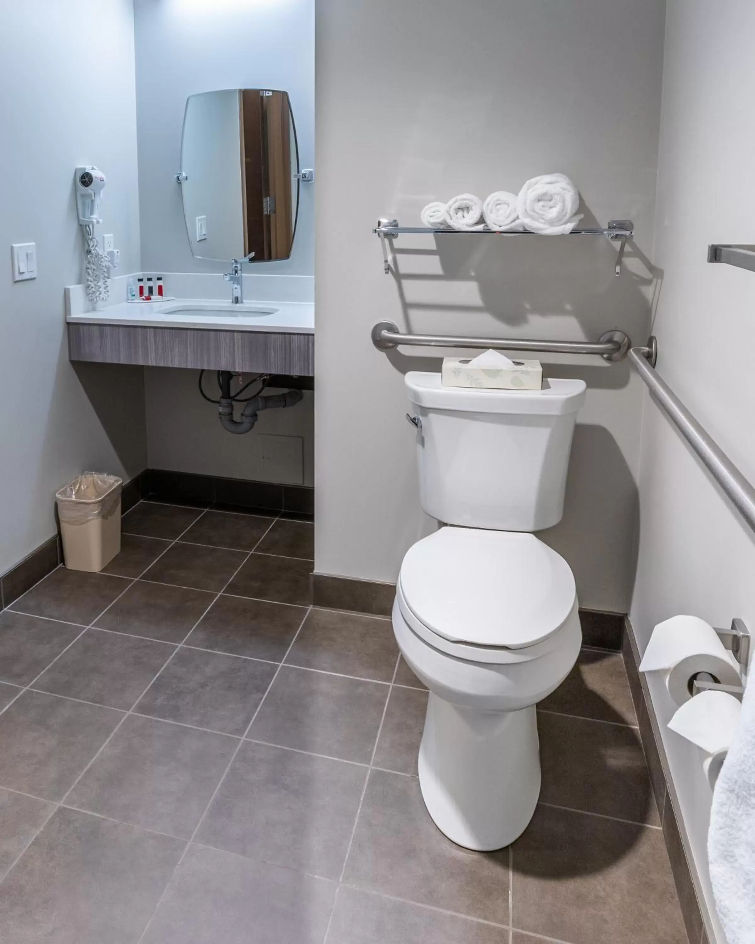 Toilet, Bathroom in Microtel Inn & Suites by Wyndham Lloydminster