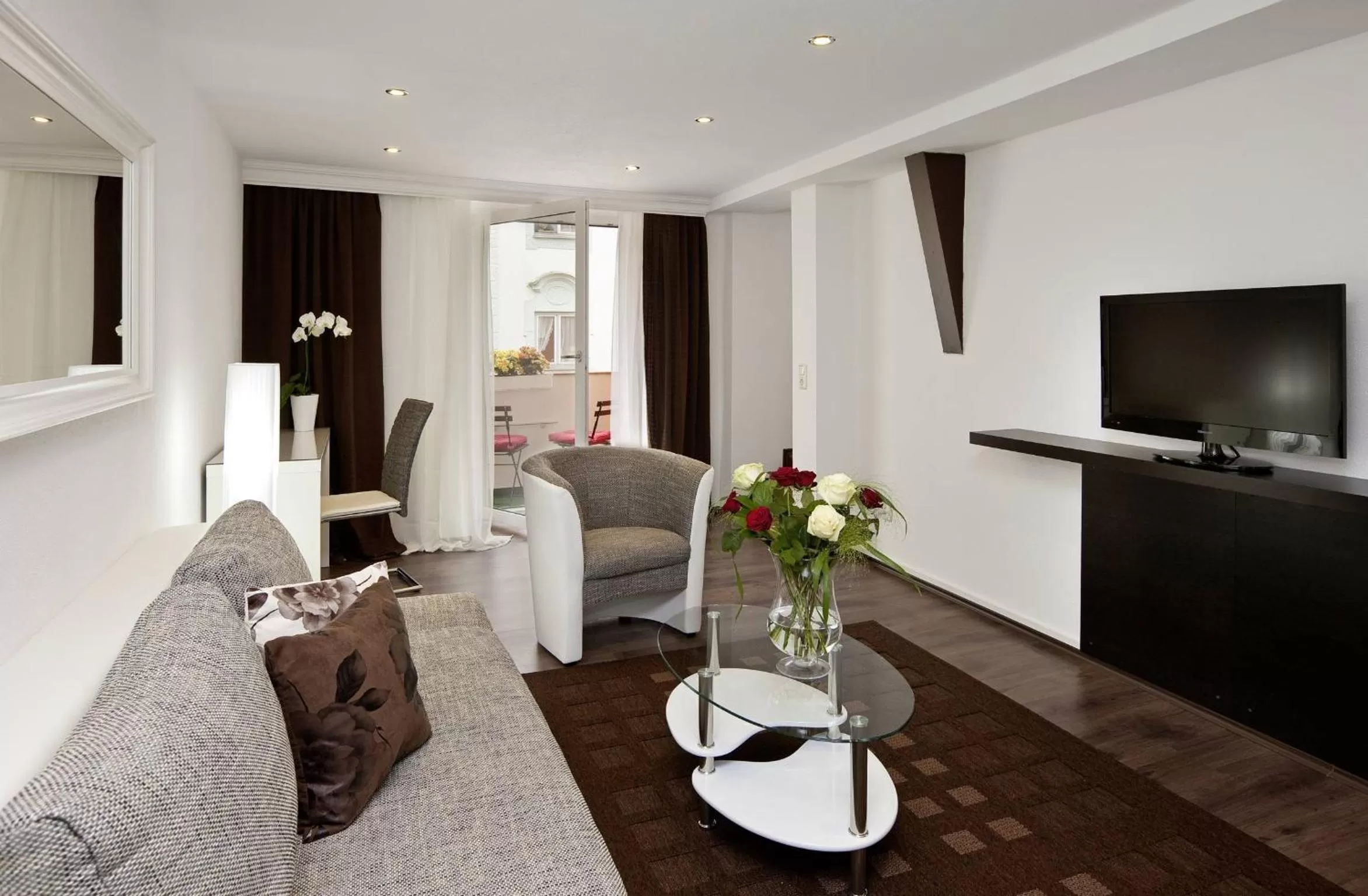 Balcony/Terrace in City Apart Hotel Füssen