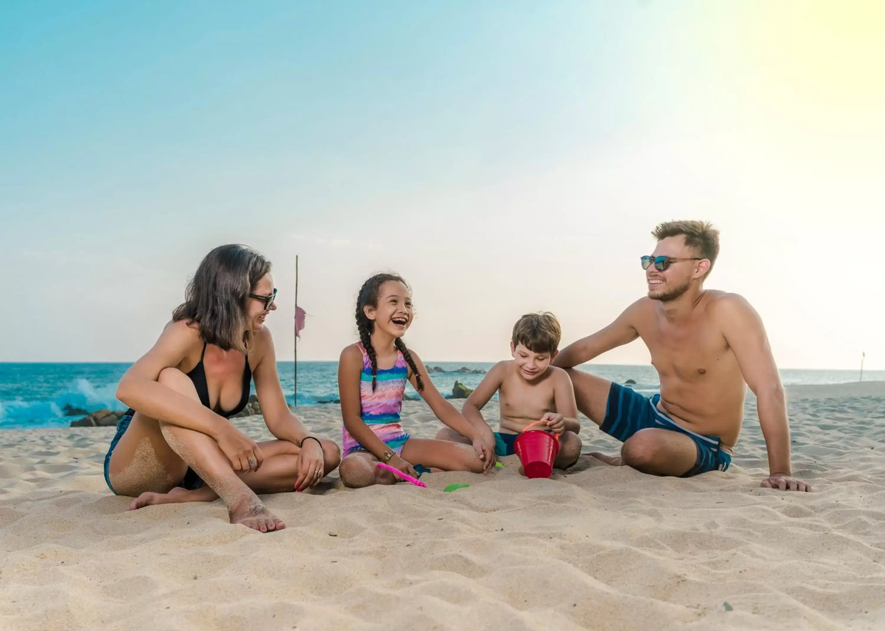 Beach, Family in Posada Real Puerto Escondido