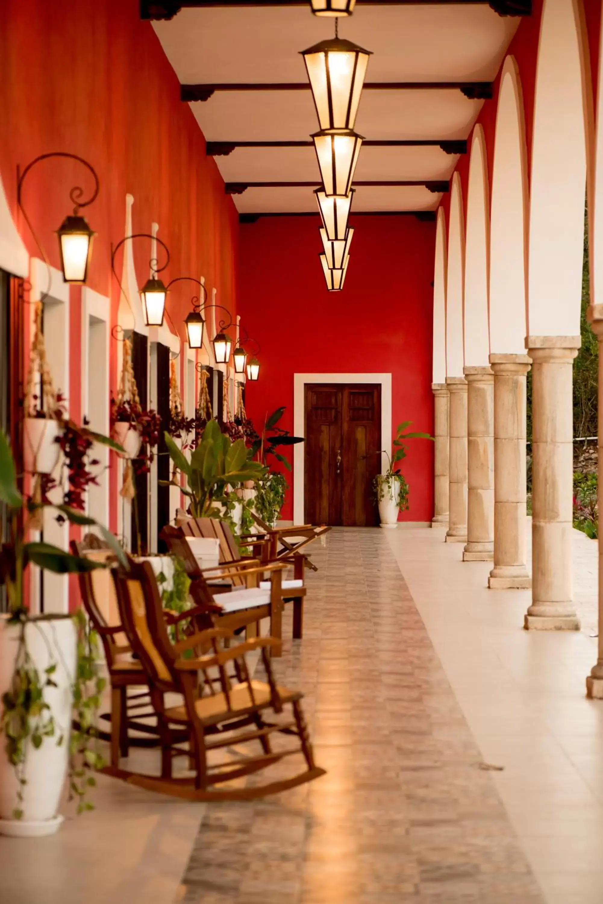 Lobby or reception, Restaurant/Places to Eat in Hacienda María Elena Yucatán