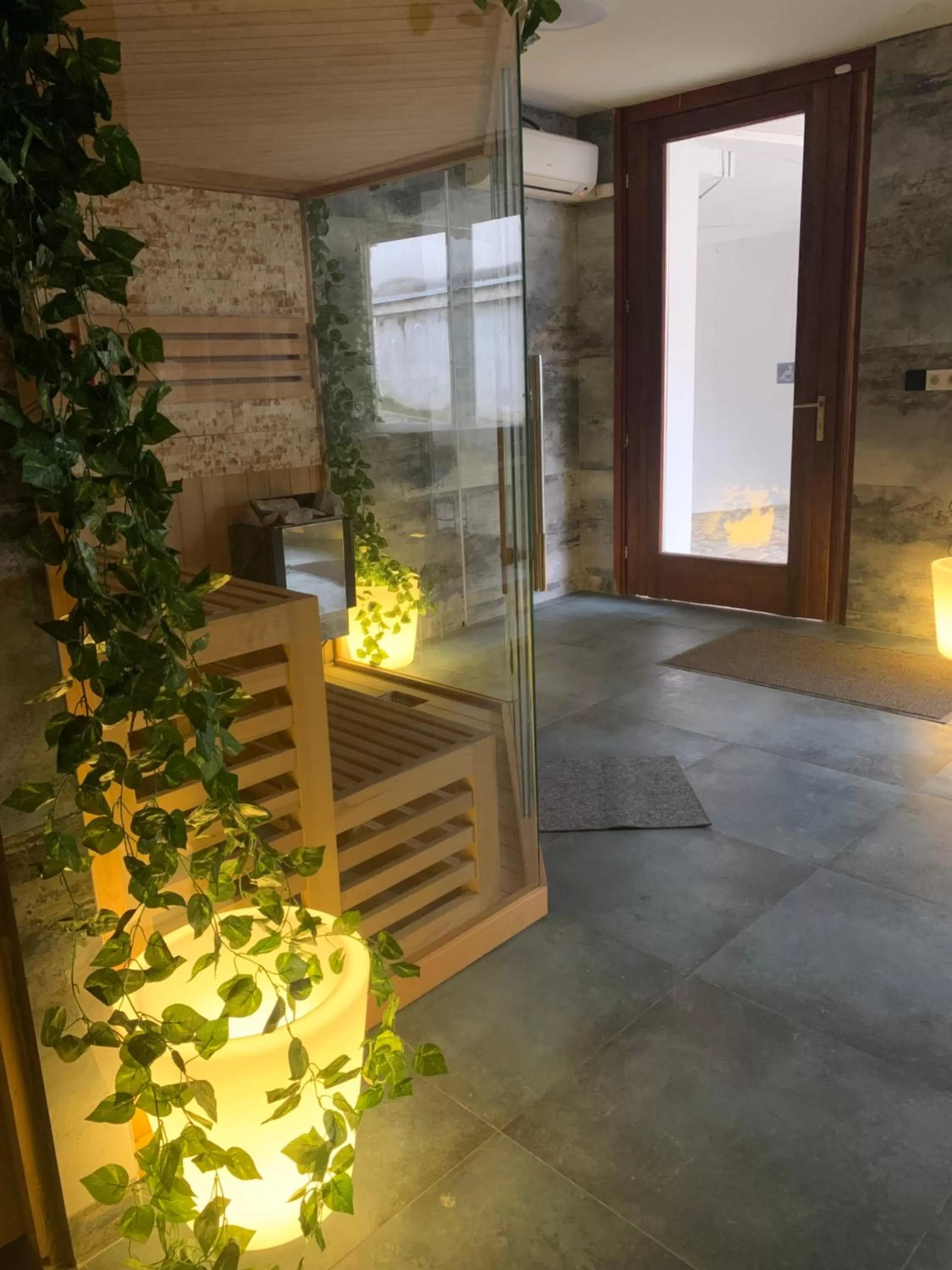 Sauna in Várfal Wellness Panzió