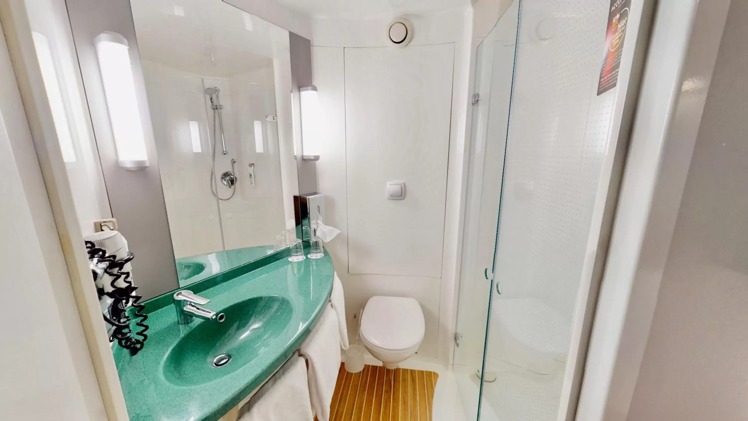 Shower, Bathroom in ibis Hotel Köln Airport