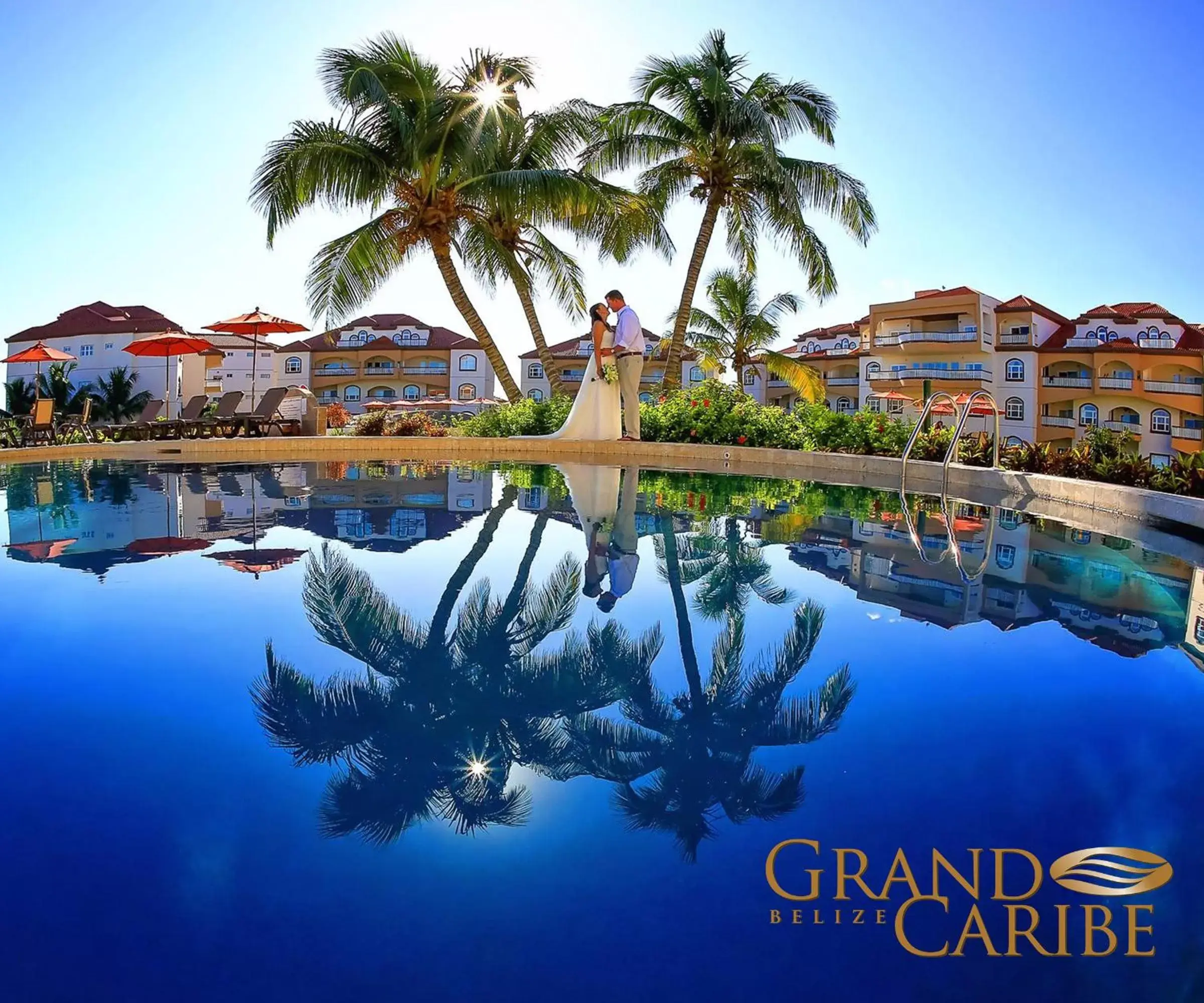 Pool view, Swimming Pool in Grand Caribe Belize