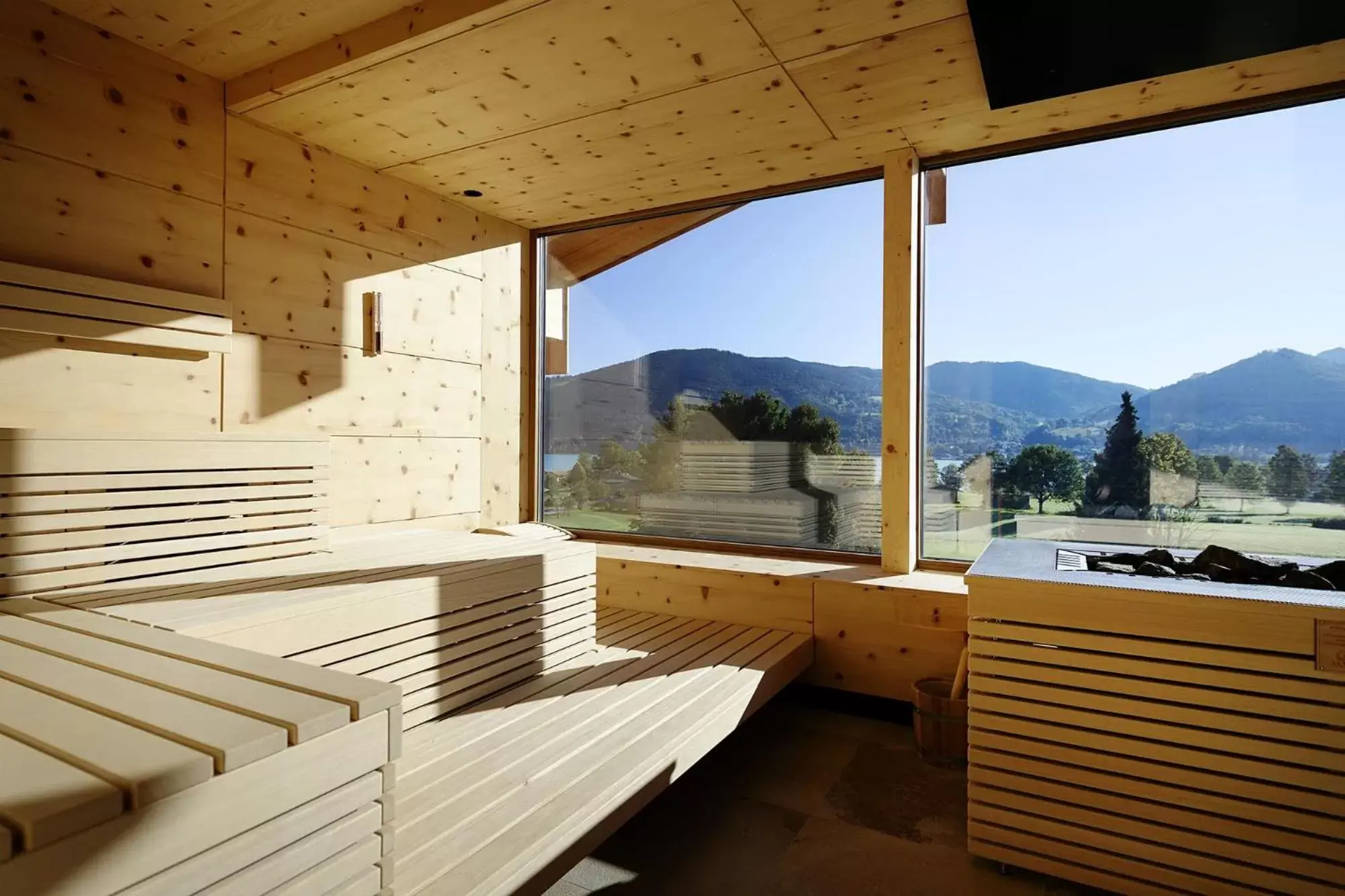 Sauna, Mountain View in Hotel Bussi Baby