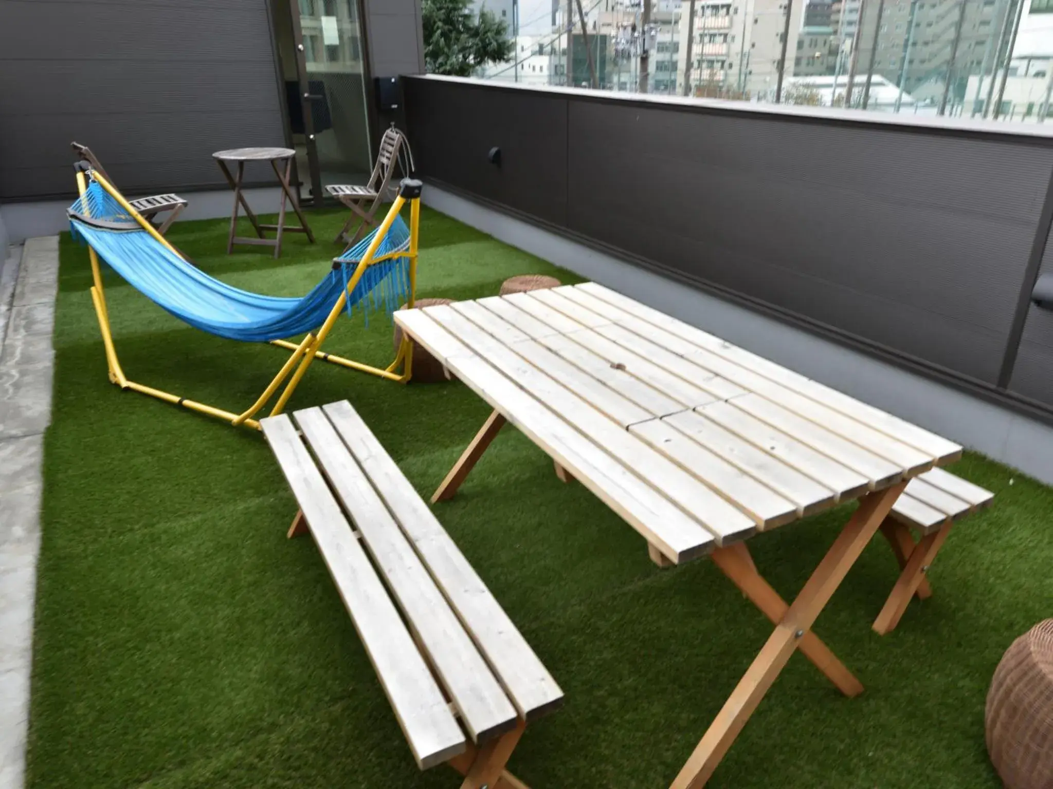 Balcony/Terrace in Hostel Mitsuwaya Osaka