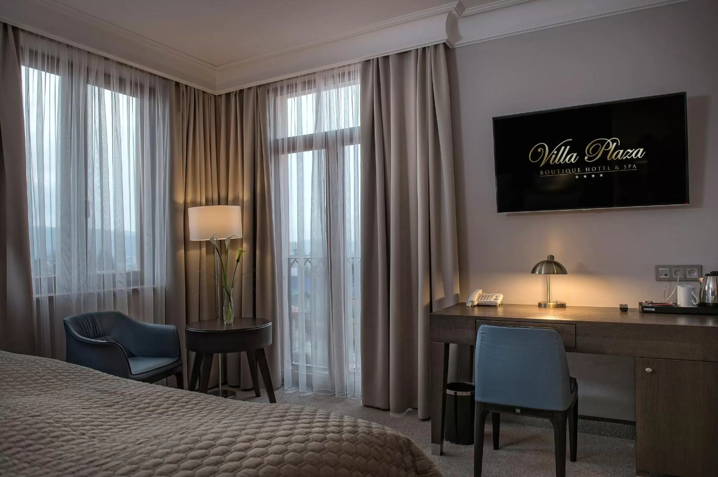TV and multimedia, Bed in Villa Plaza Boutique Hotel & Spa
