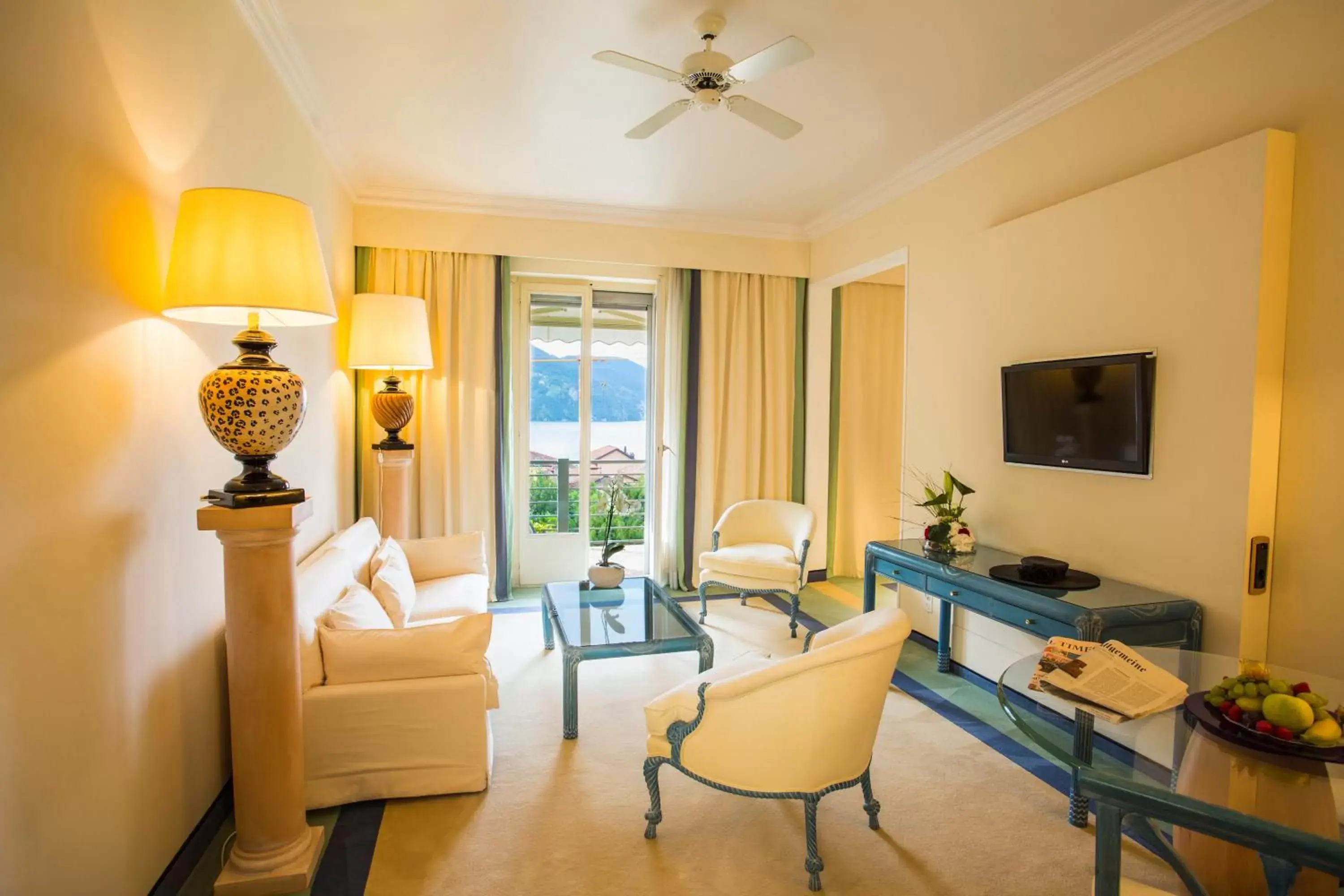 Decorative detail, Seating Area in Grand Hotel Villa Castagnola