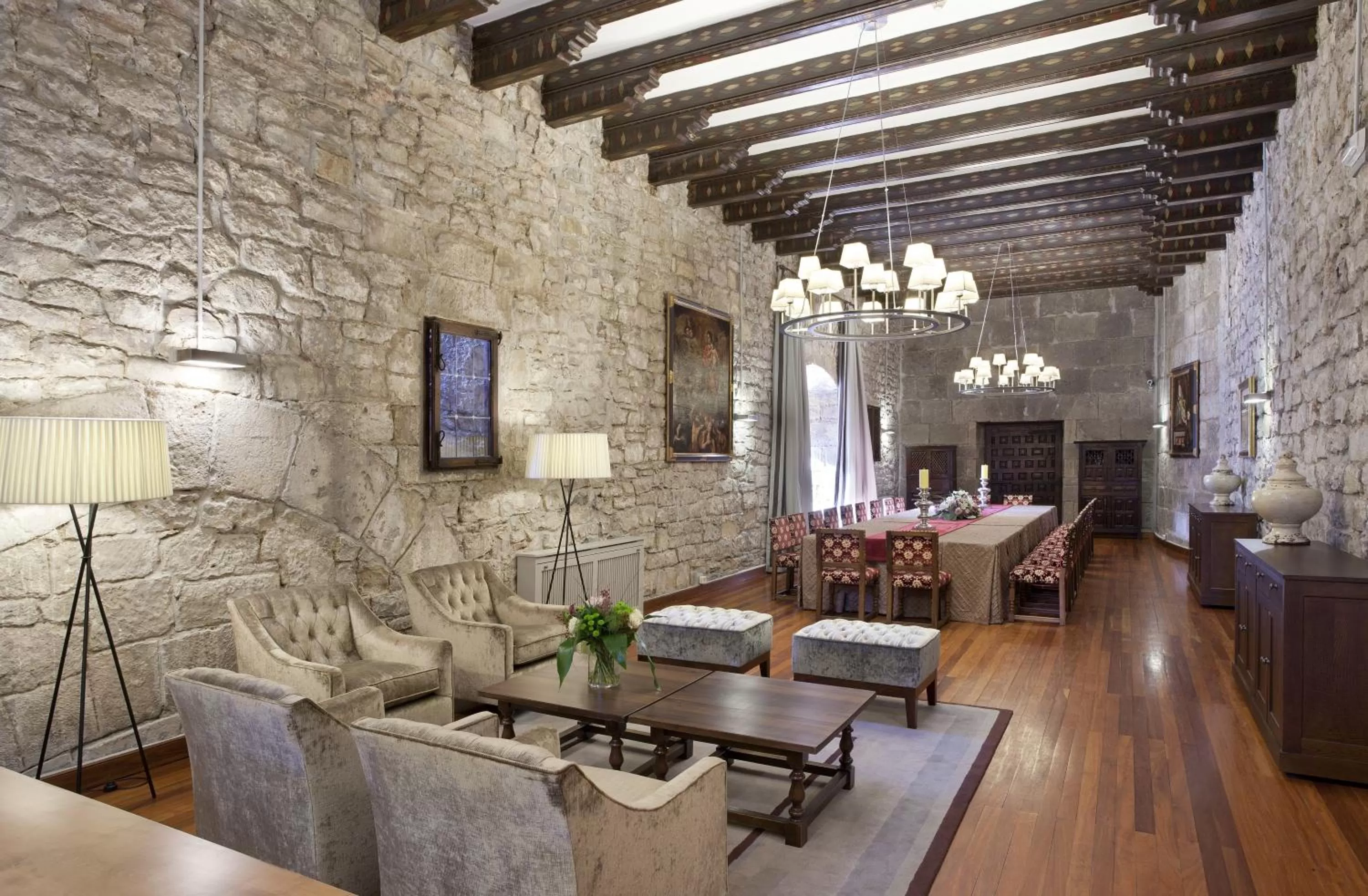 Communal lounge/ TV room in Parador de Hondarribia