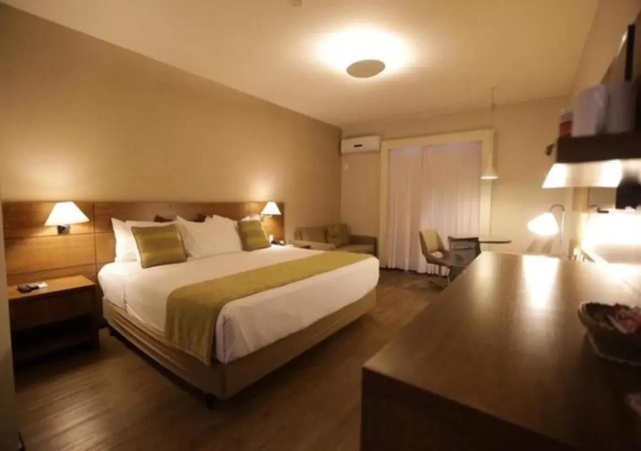 Bed in Comfort Suites Flamboyant Goiânia