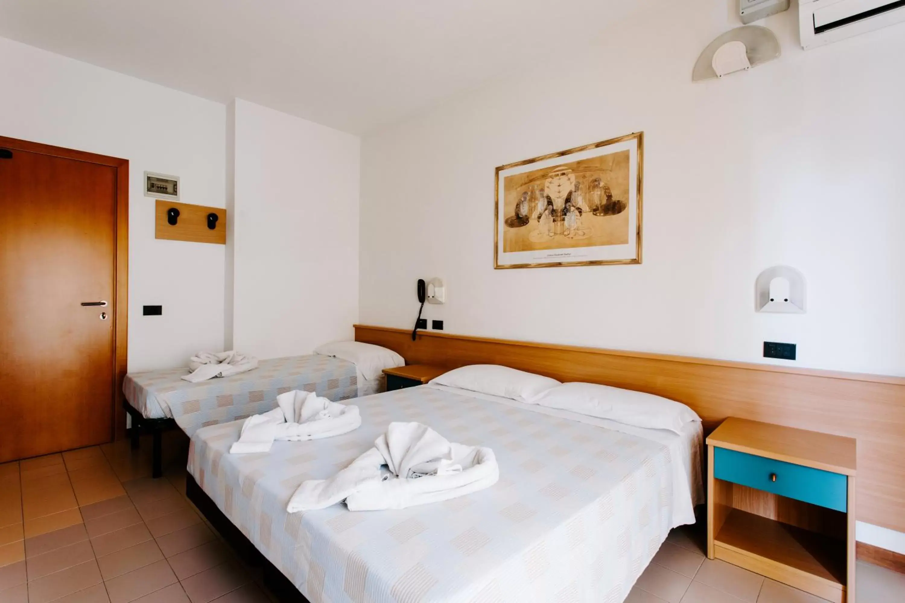 Bed in Hotel Villa Claudia