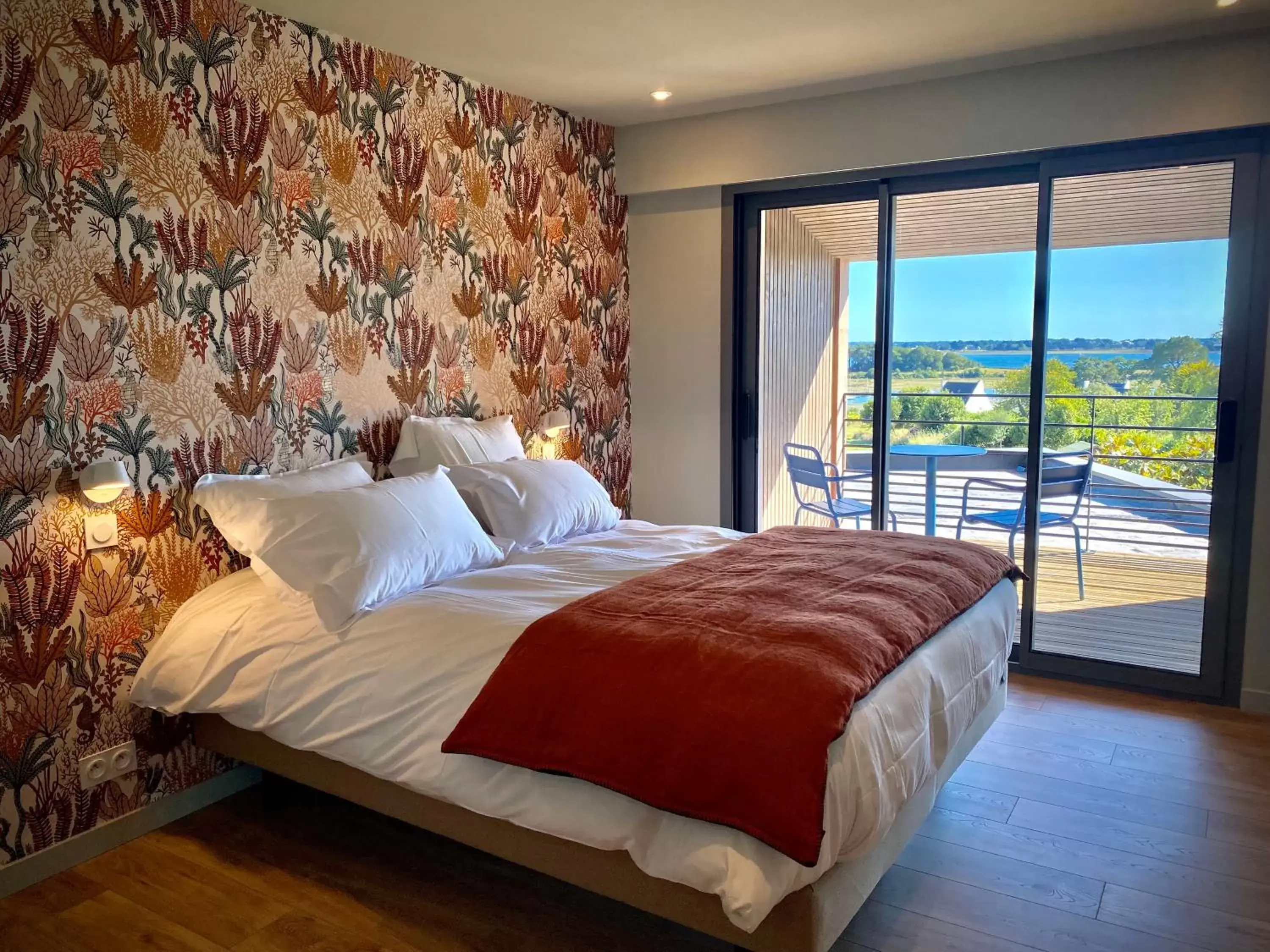Double Room with Sea View in La Bellevue Bistrot et Chambres d'Hotes