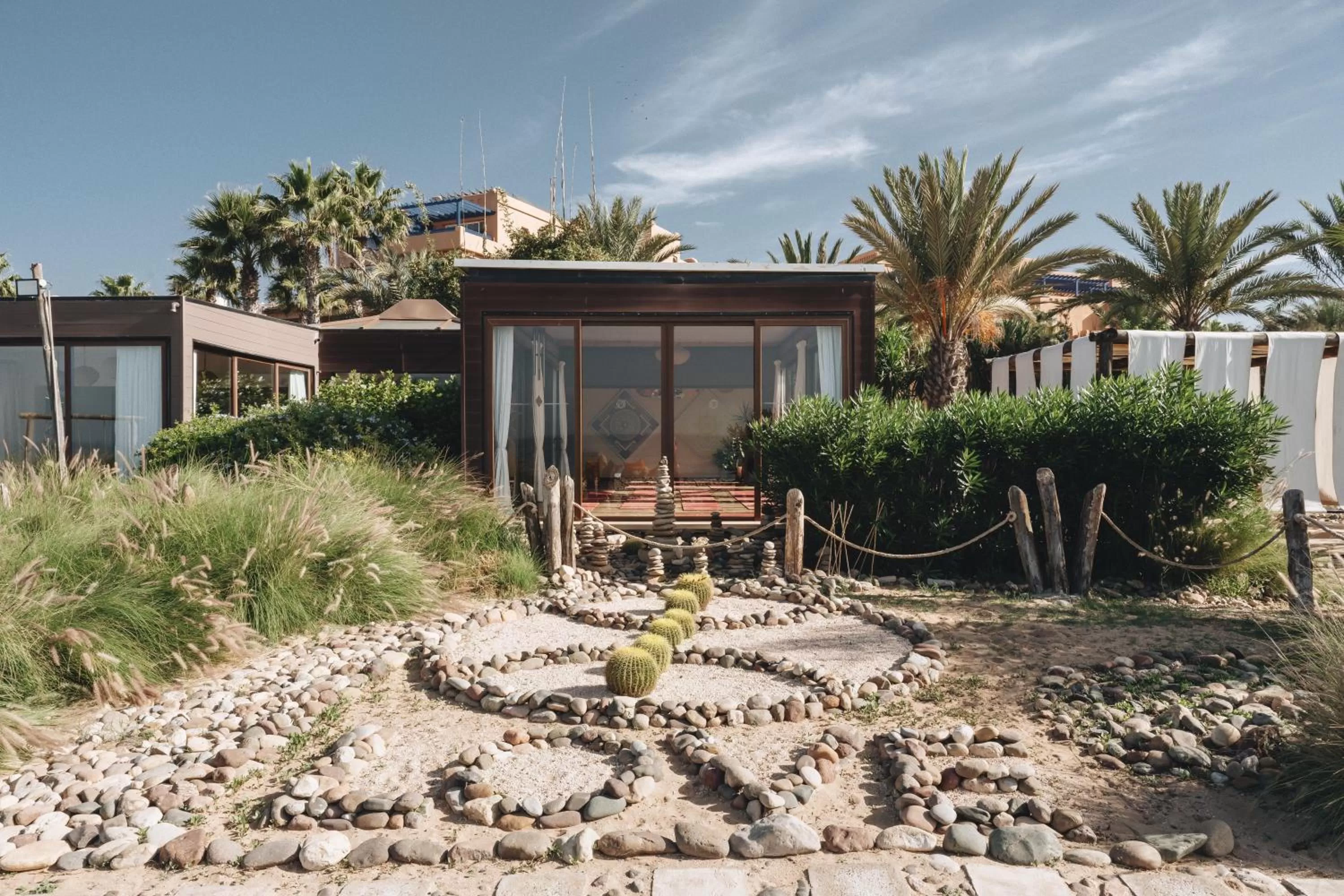 Garden in Paradis Plage Surf Yoga & Spa