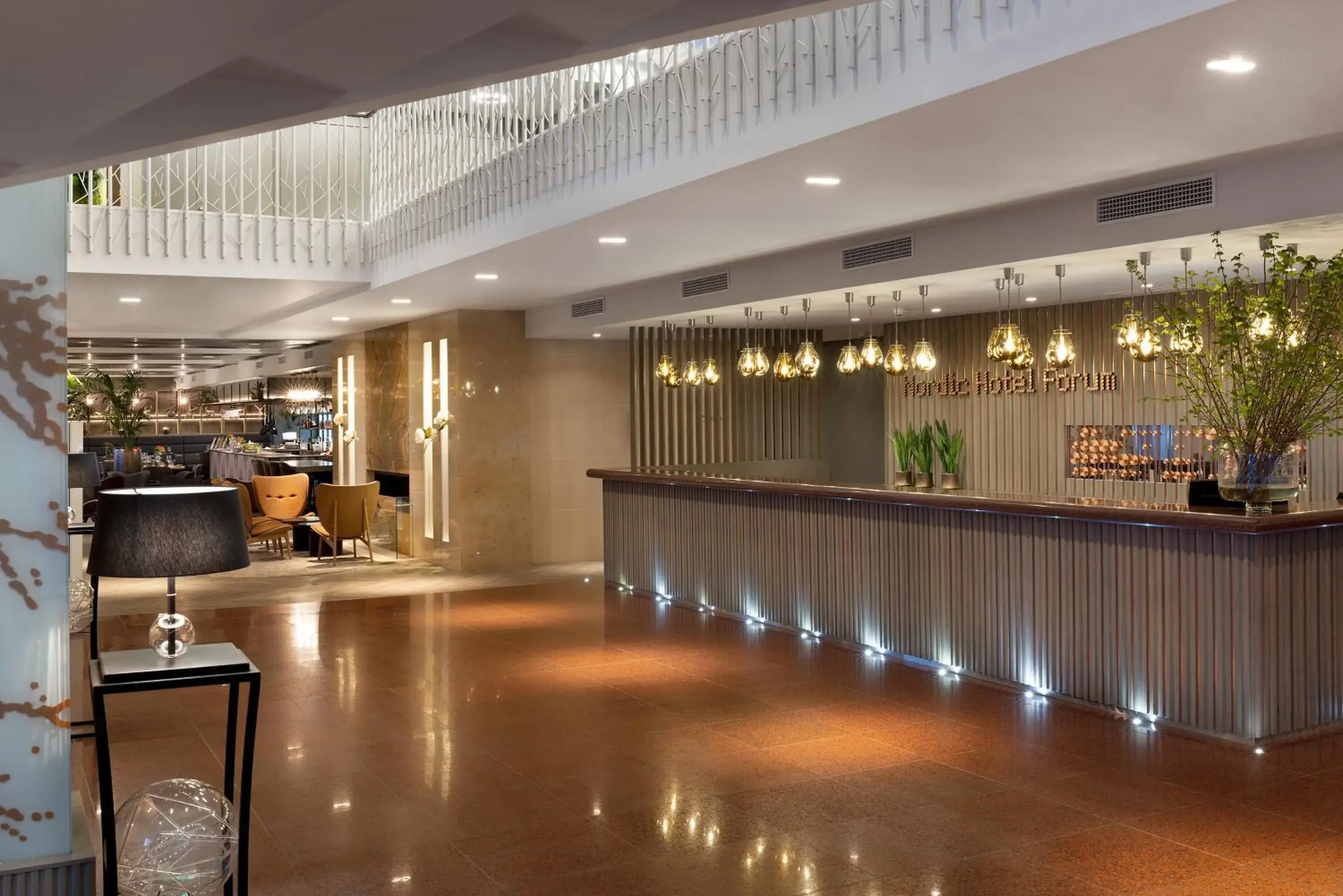Lobby or reception in Nordic Hotel Forum Lobby or reception in Nordic Hotel Forum