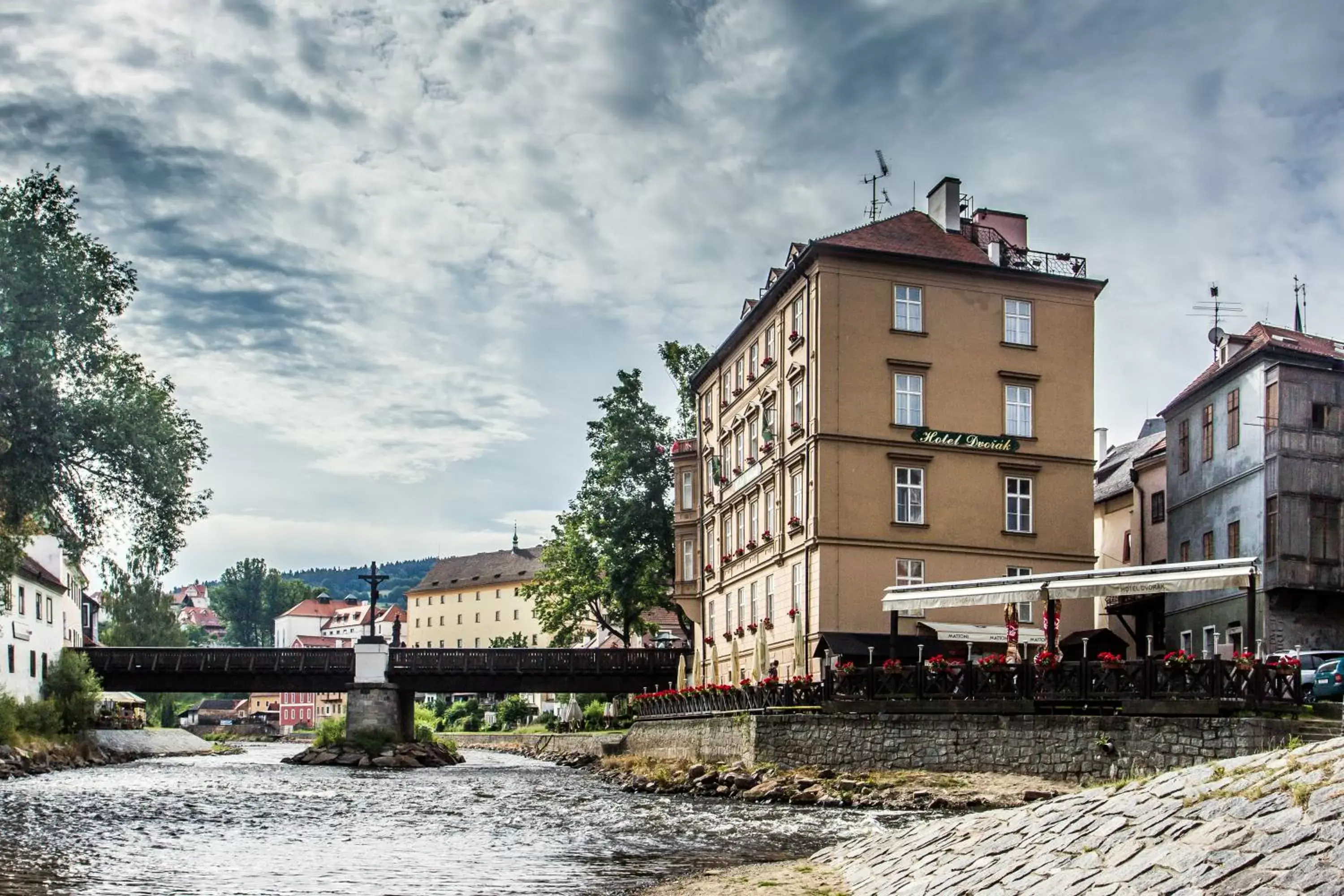 Facade/entrance, Property Building in Hotel Dvorak Cesky Krumlov