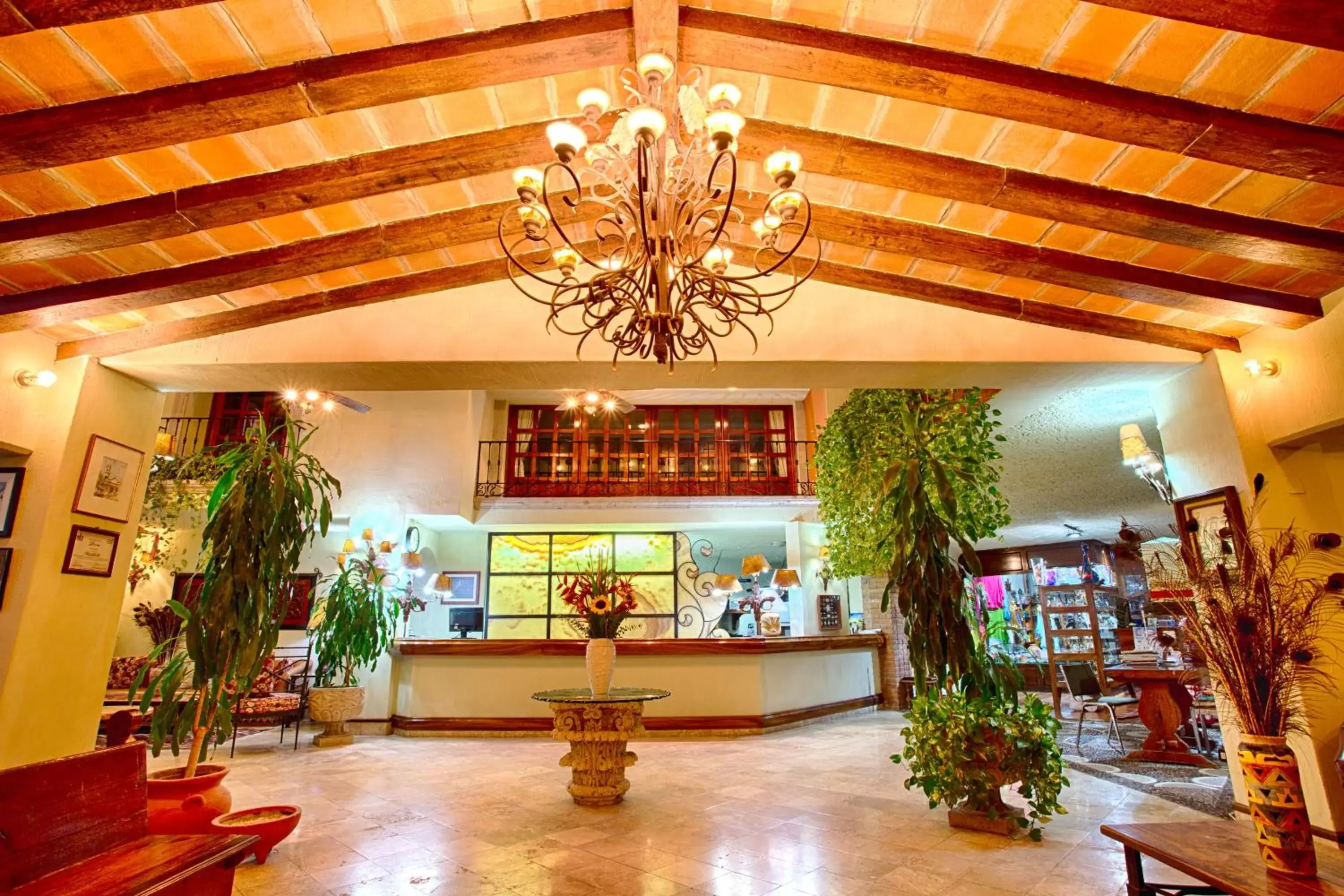 Lobby or reception in Hotel Garza Canela