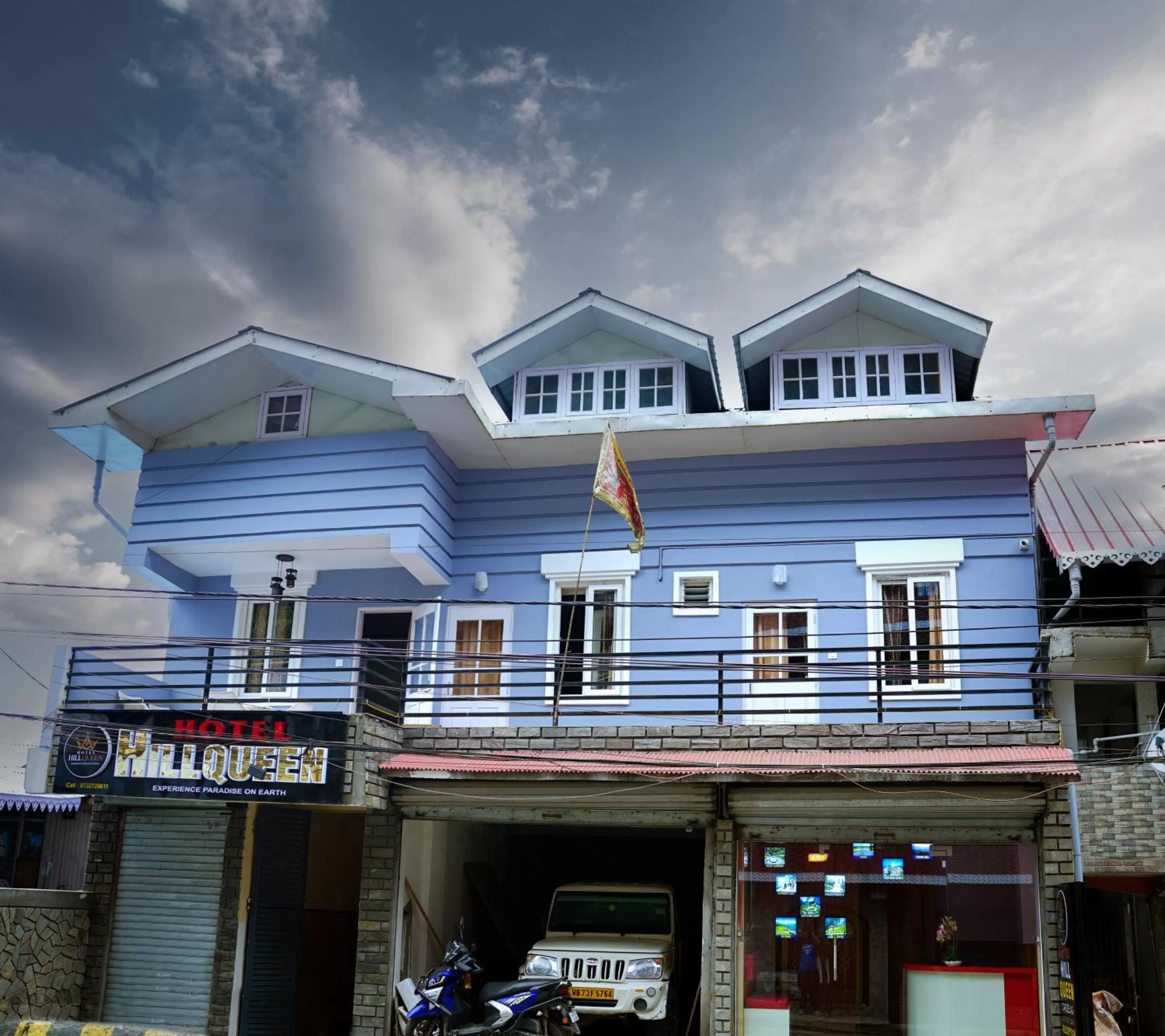 Property building in Hotel Hill Queen near Sherpa Gumba Darjeeling Mall 5 Min Couple Friendly