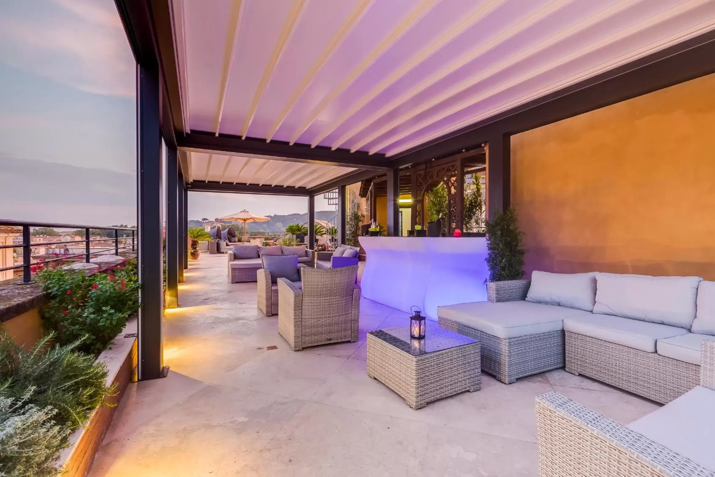 Balcony/Terrace, Lounge/Bar in Navona Queen Rooftop