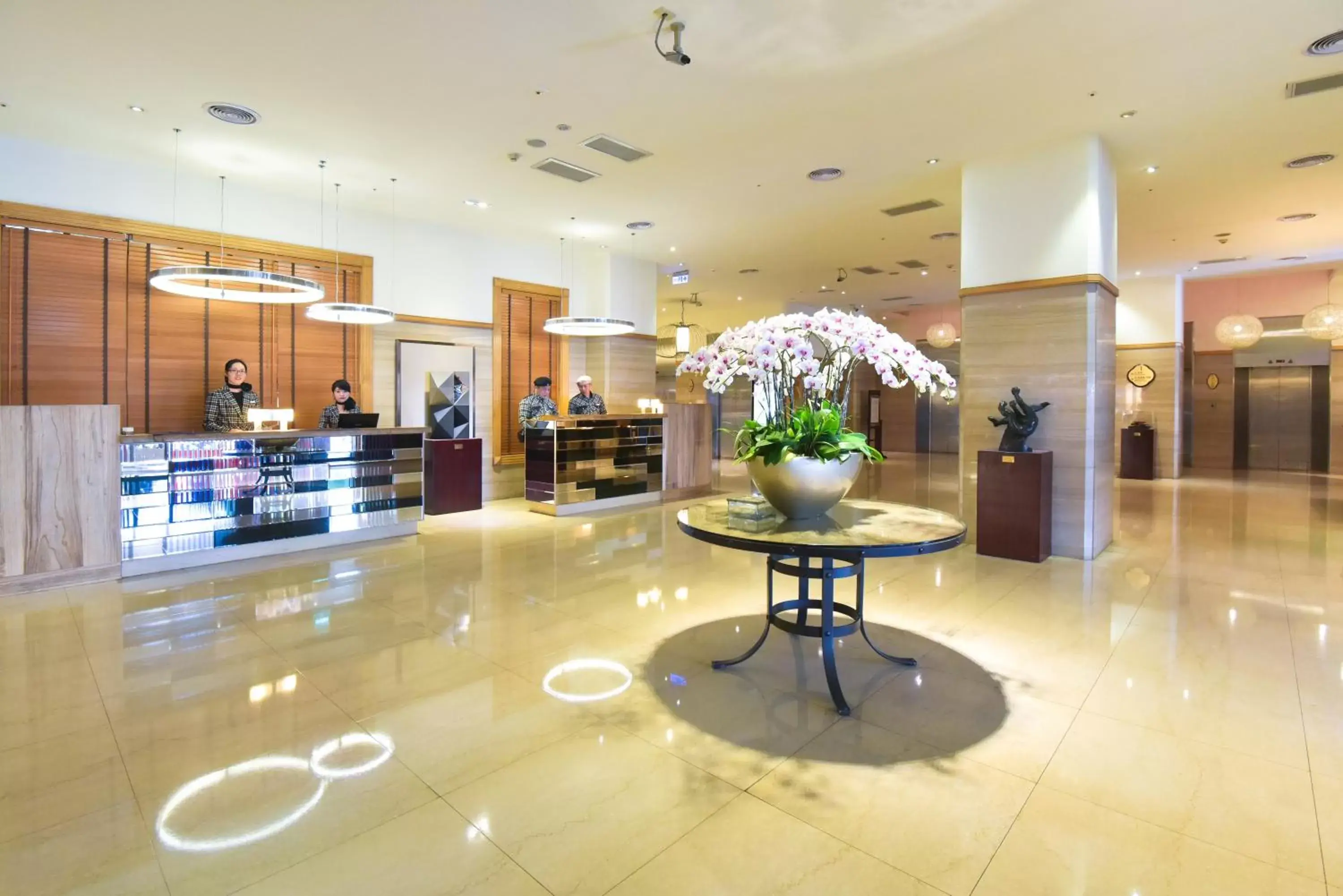 Lobby or reception in The Howard Plaza Hotel Kaohsiung Lobby or reception in The Howard Plaza Hotel Kaohsiung