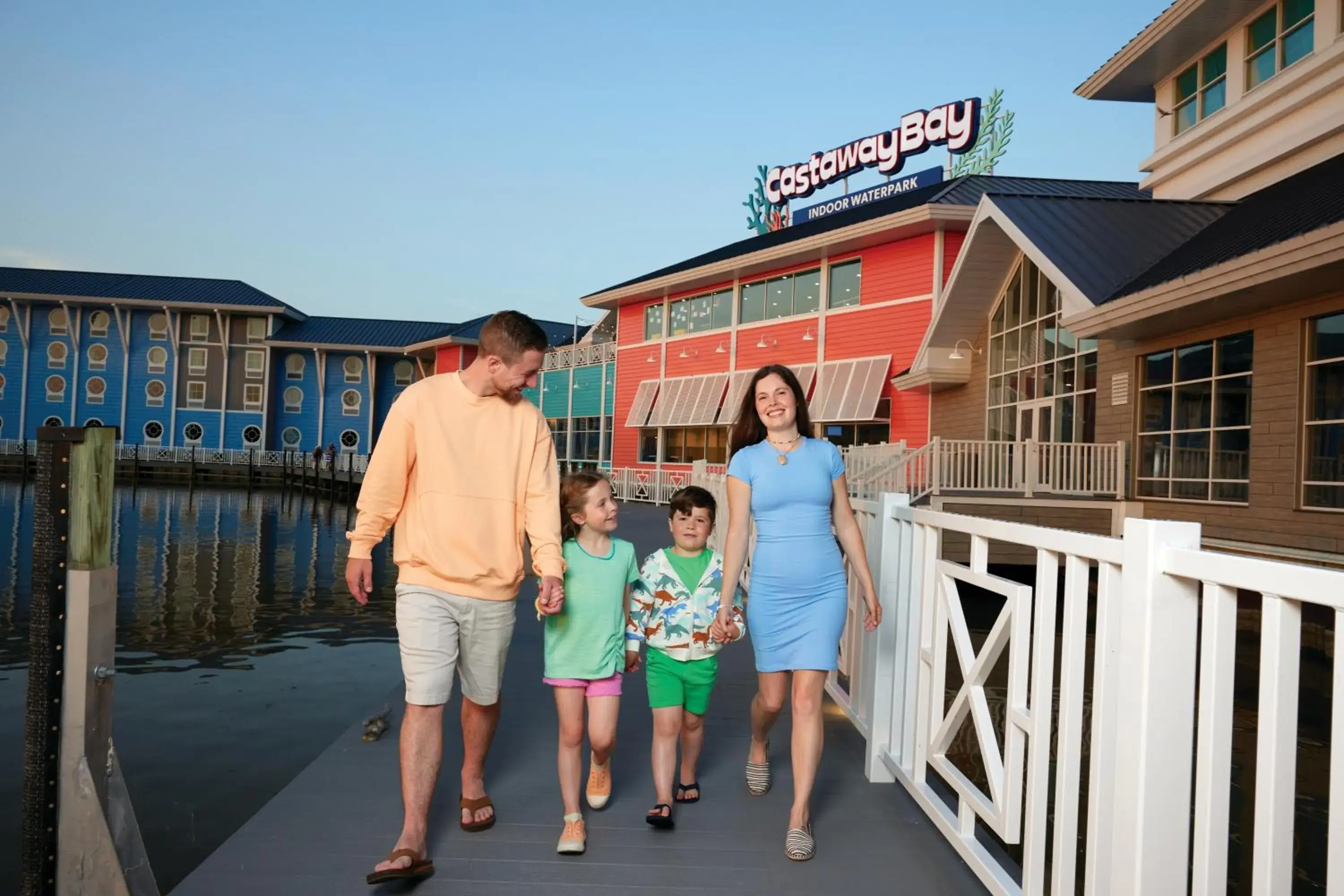 Property building, Family in Cedar Point Castaway Bay Indoor Water Park