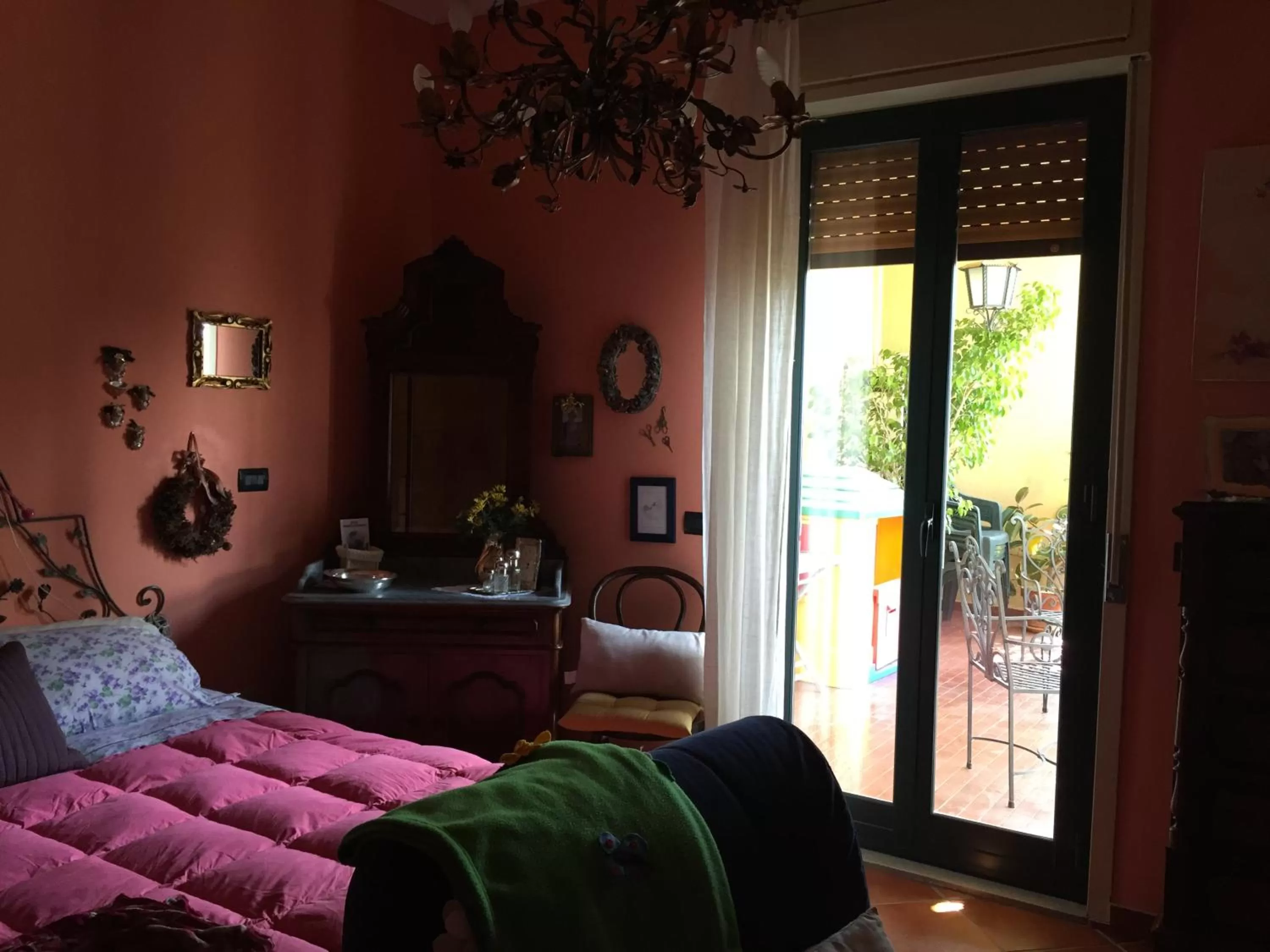 Balcony/Terrace, Bed in B&B Casa Margherita