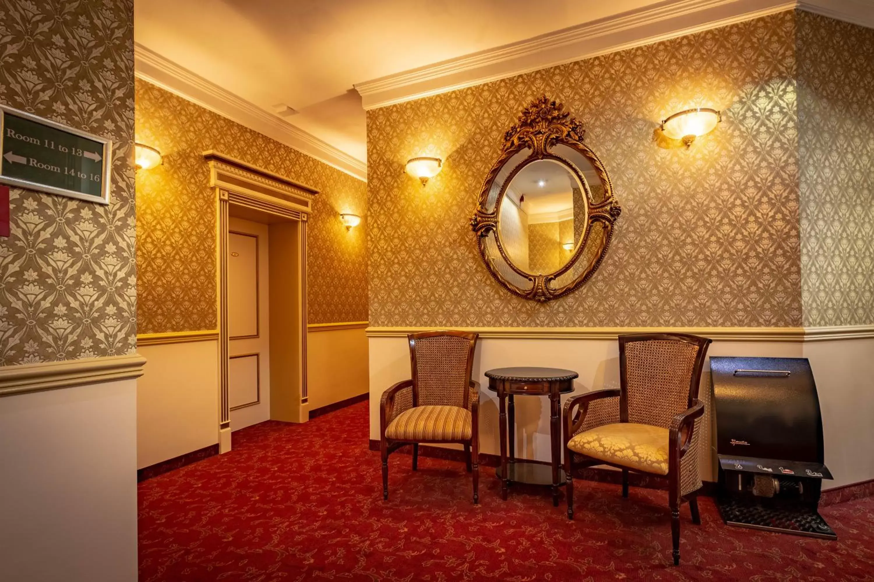 Decorative detail, Seating Area in Myer's Hotel Berlin