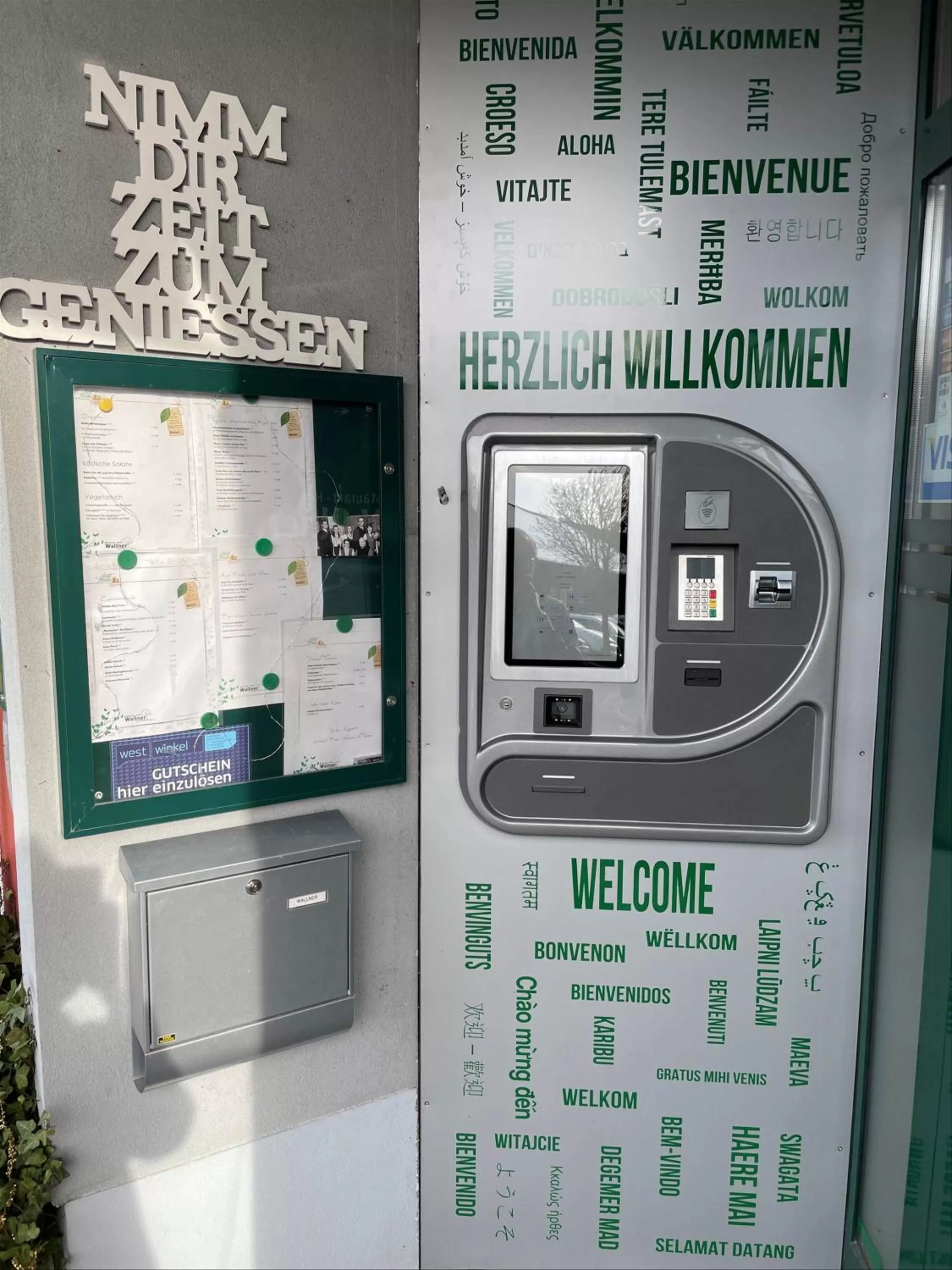 Facade/entrance in Hotel Restaurant Wallner I contactless check-in