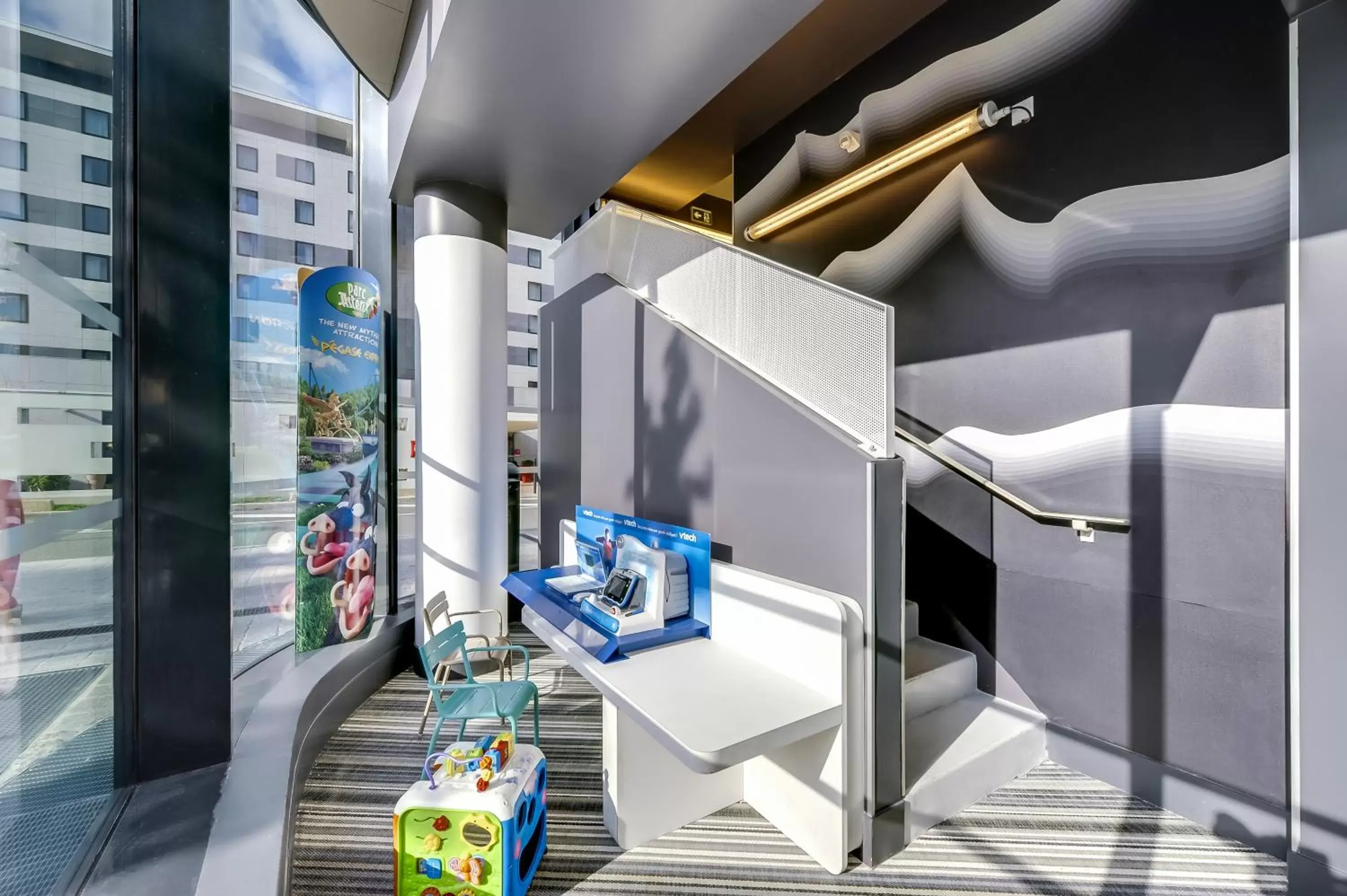 Children play ground in ibis Styles Paris Charles de Gaulle Airport