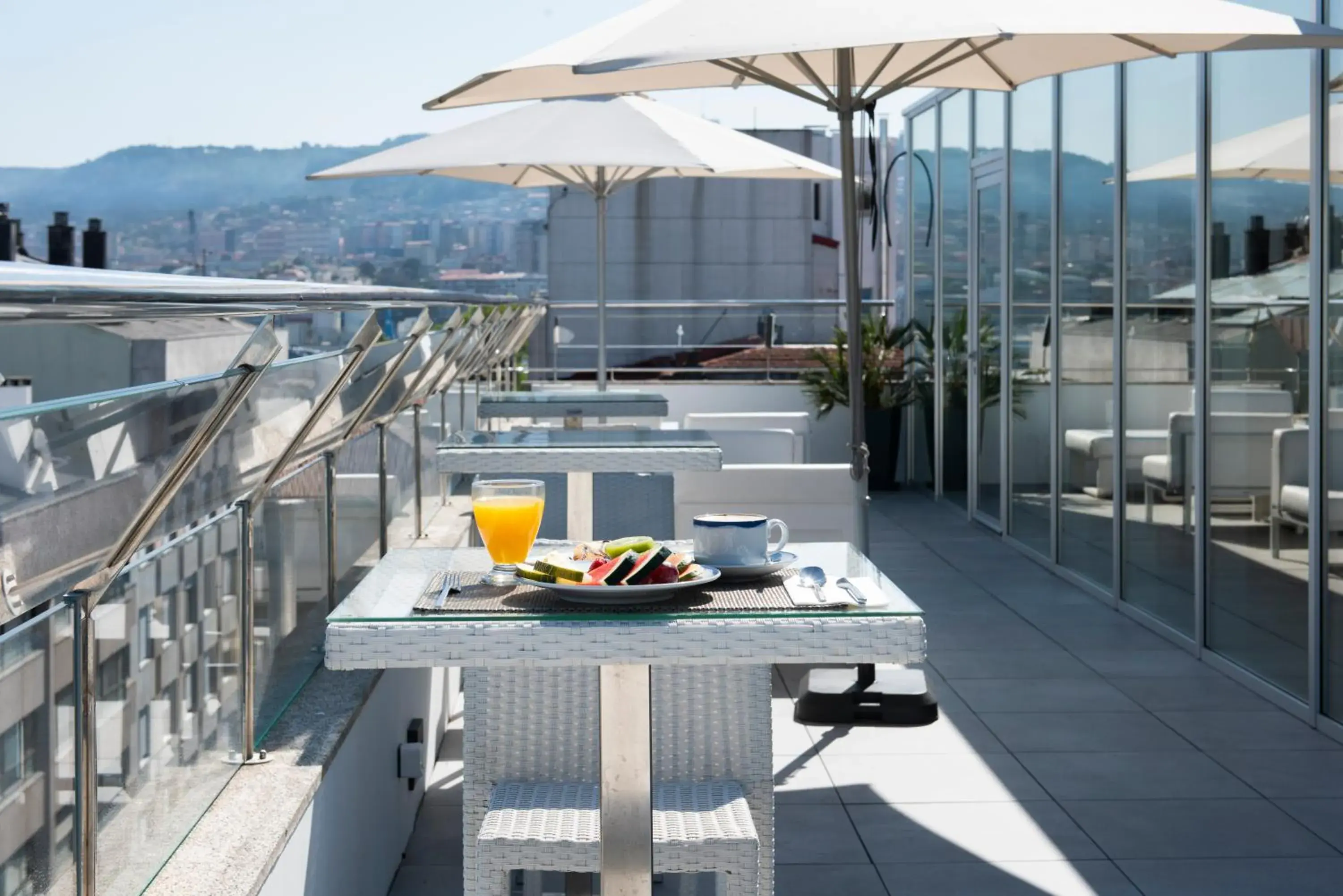 Balcony/Terrace in Hotel America Vigo