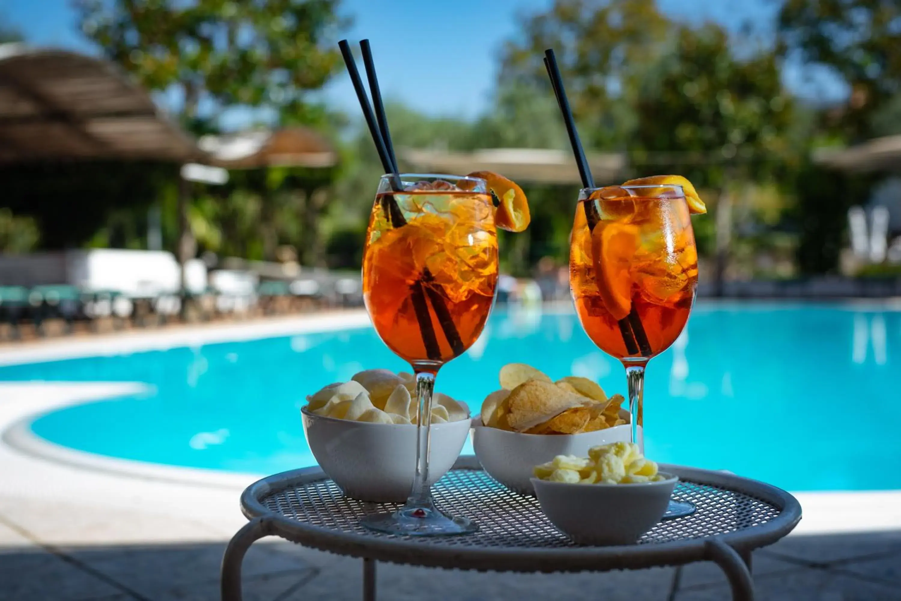 Food and drinks, Swimming Pool in Hotel Villa Rizzo Resort and Spa