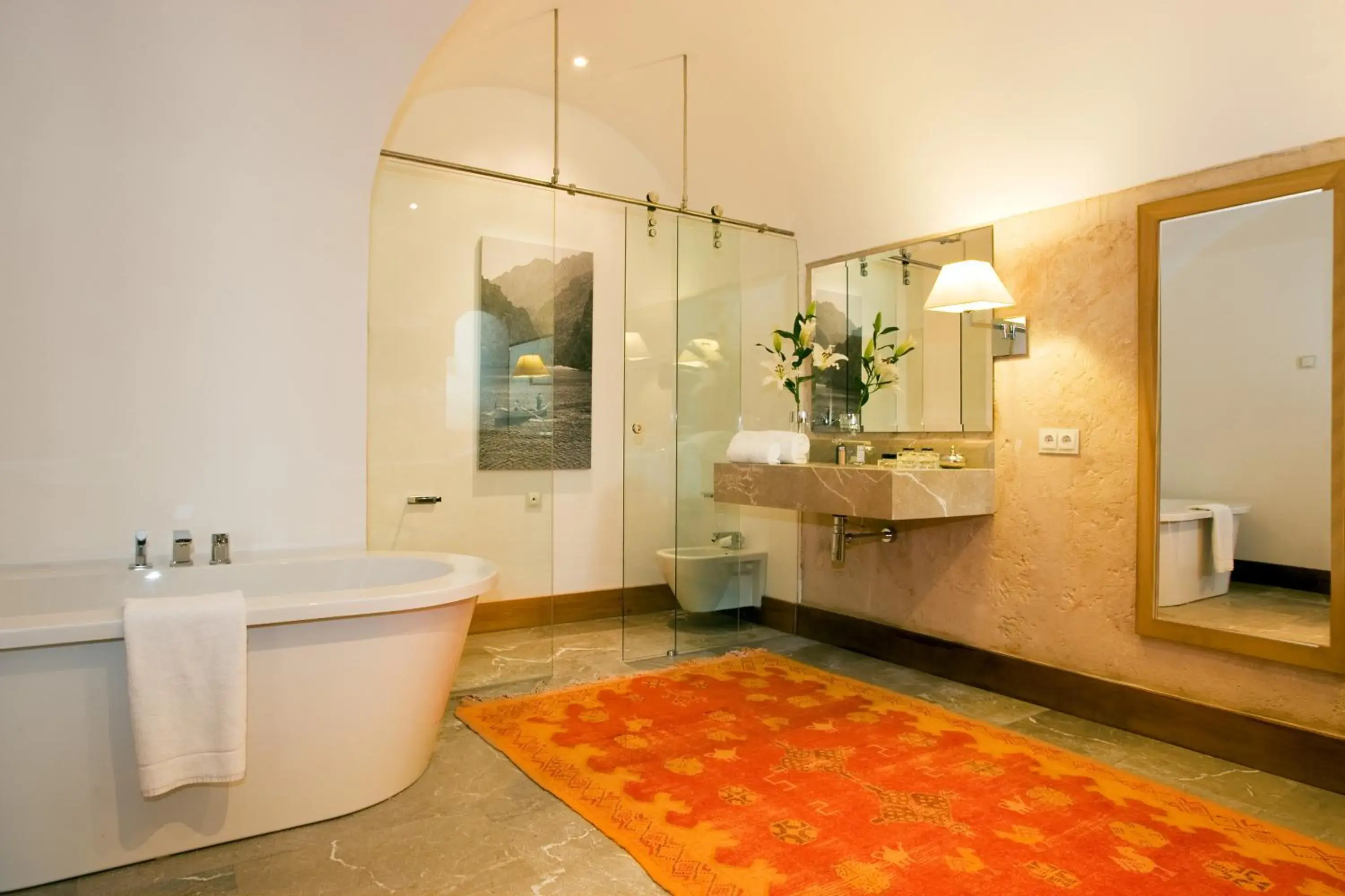 Bathroom in Cap Rocat, a Small Luxury Hotel of the World