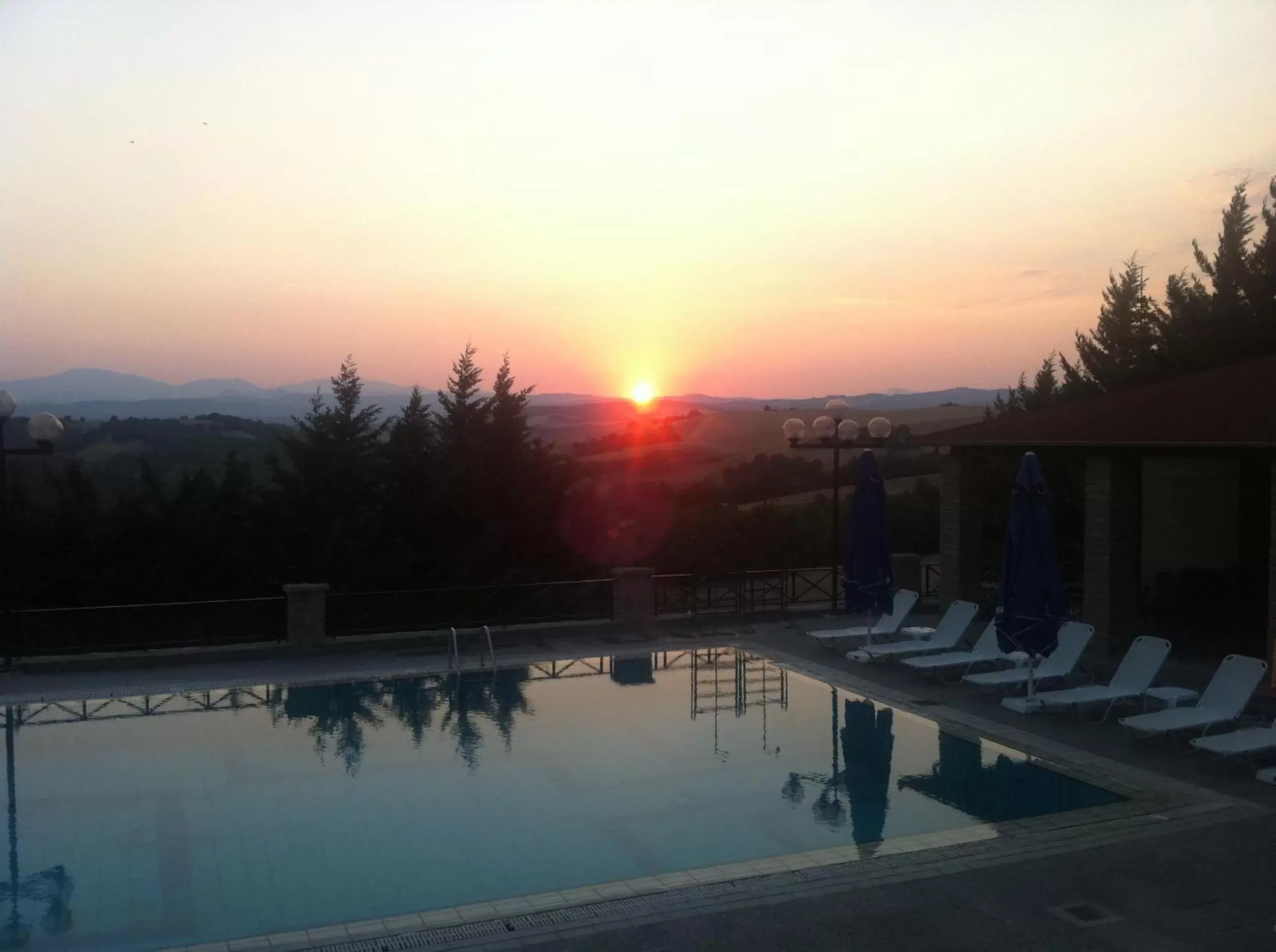 View (from property/room), Sunrise/Sunset in Hotel Αchillion Grevena