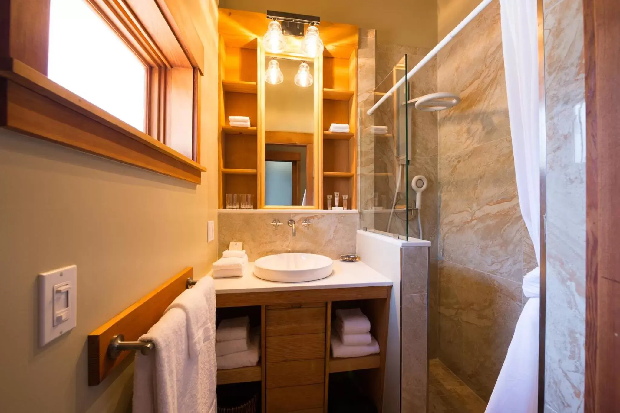Shower, Bathroom in Olema House at Point Reyes