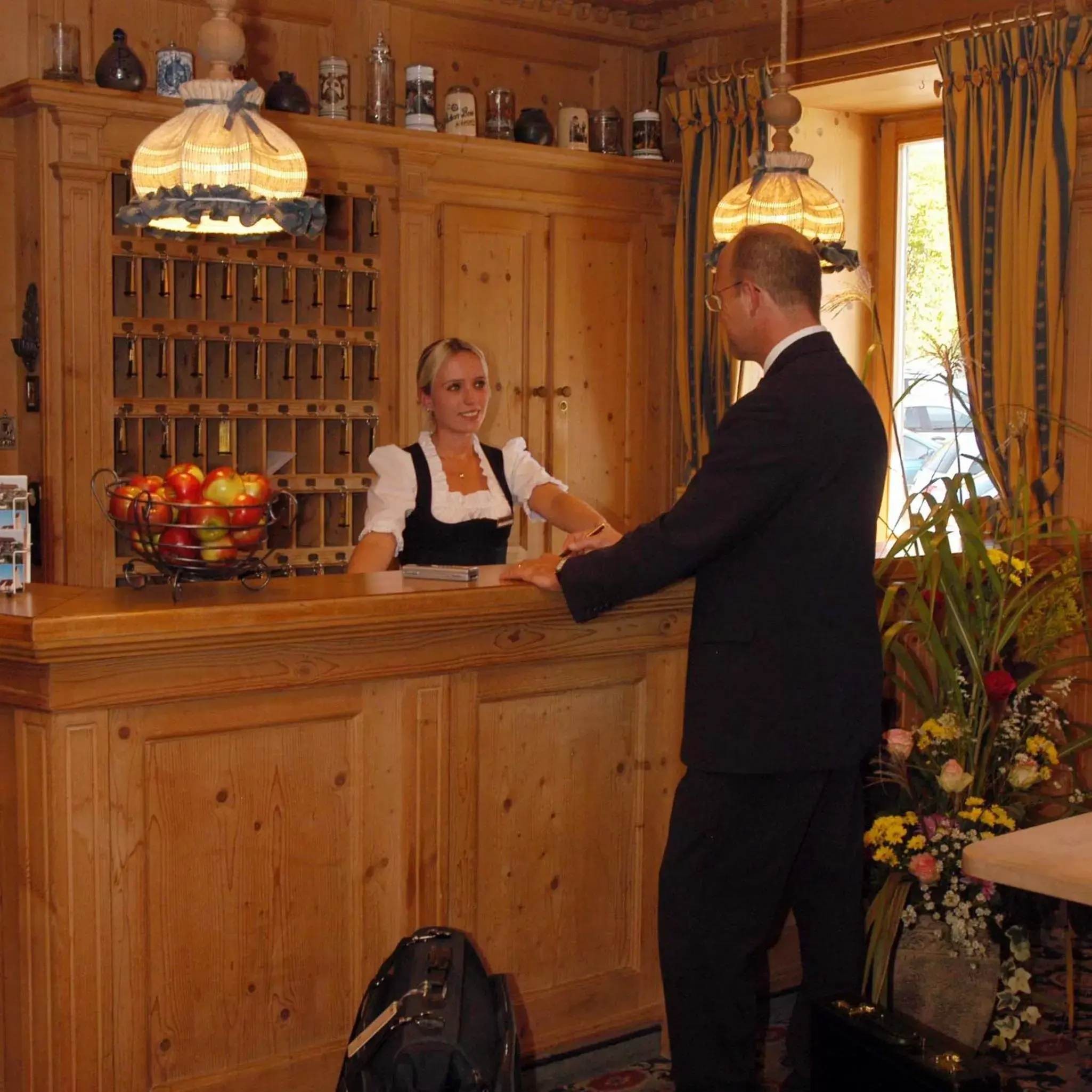 Lobby or reception in Hotel-Gasthof Huber