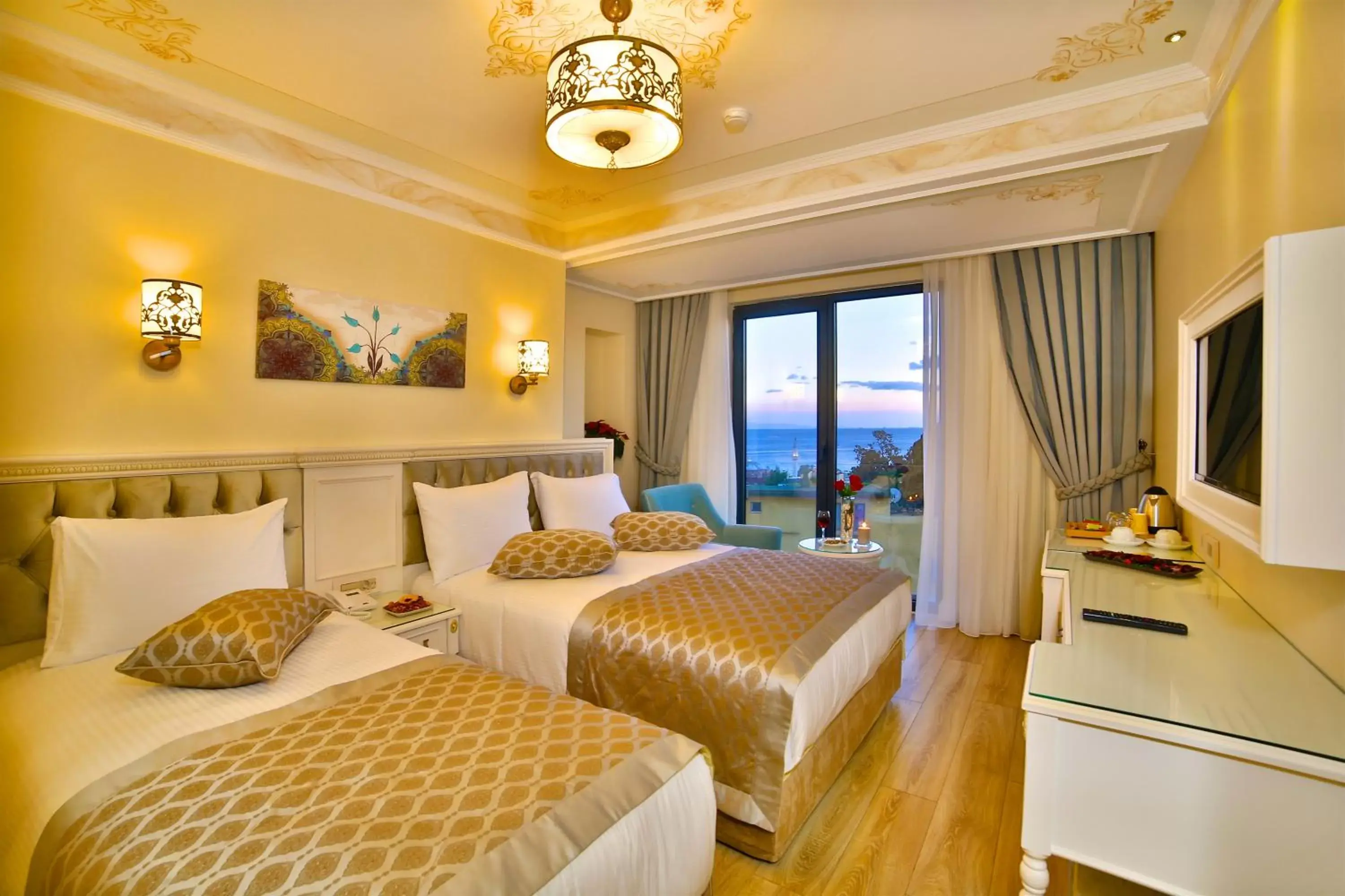 Natural landscape, Bed in Yılsam Sultanahmet Hotel