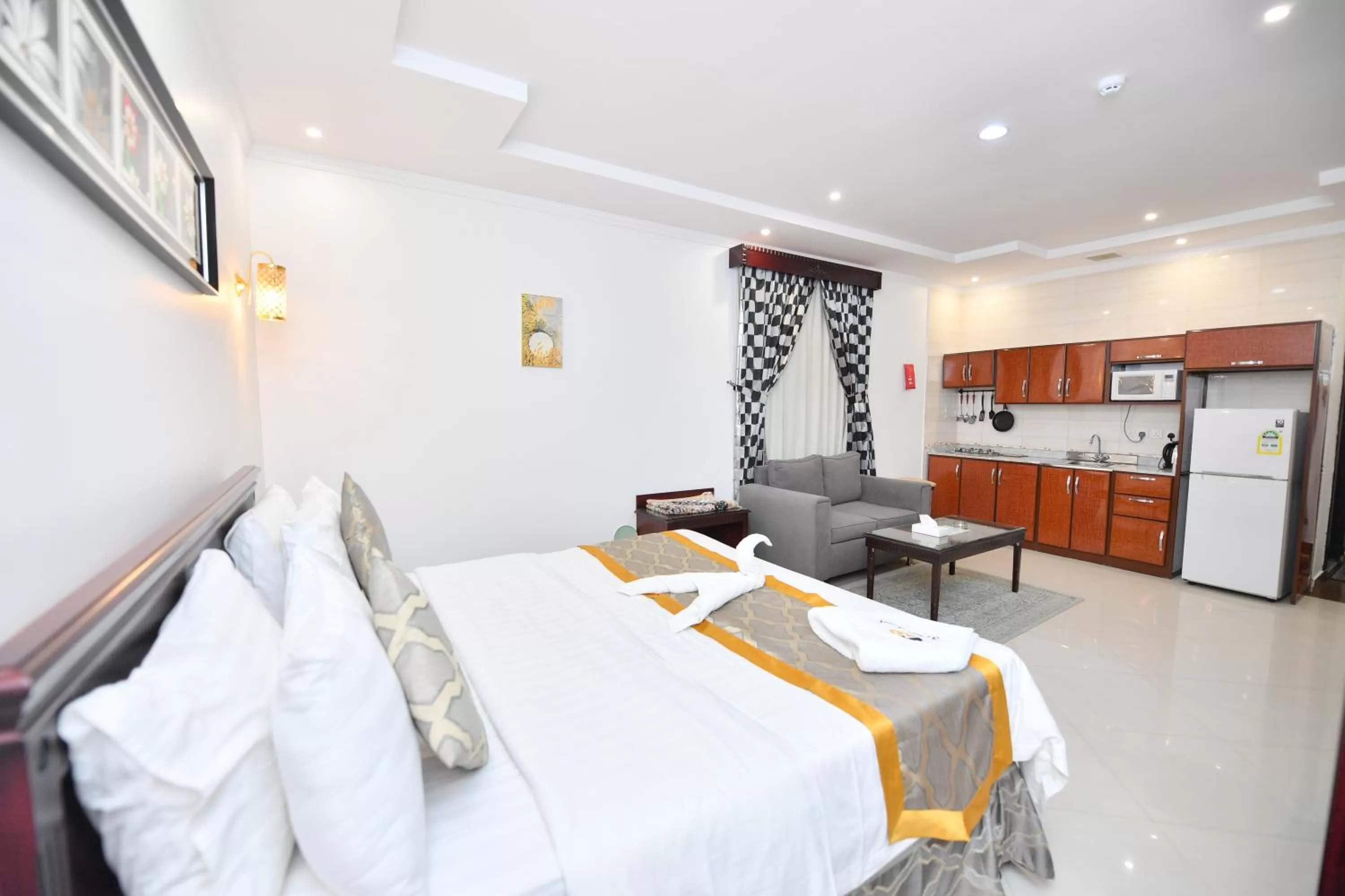 Bed in Aseel Alsharq Serviced Apartments - اقتصادي